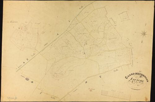 Cazes-Mondenard - Section B - Lauture, 1ère feuille
