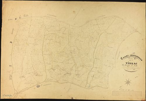 Cazes-Mondenard - Section C - Tissac, 1ère feuille