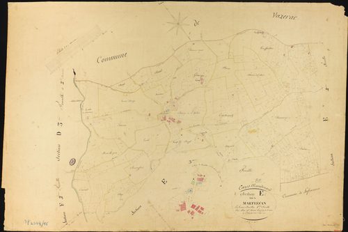 Cazes-Mondenard - Section E - Martissan, 1ère feuille