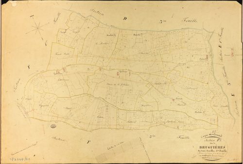 Cazes-Mondenard - Section F - Bruguières, 2e feuille