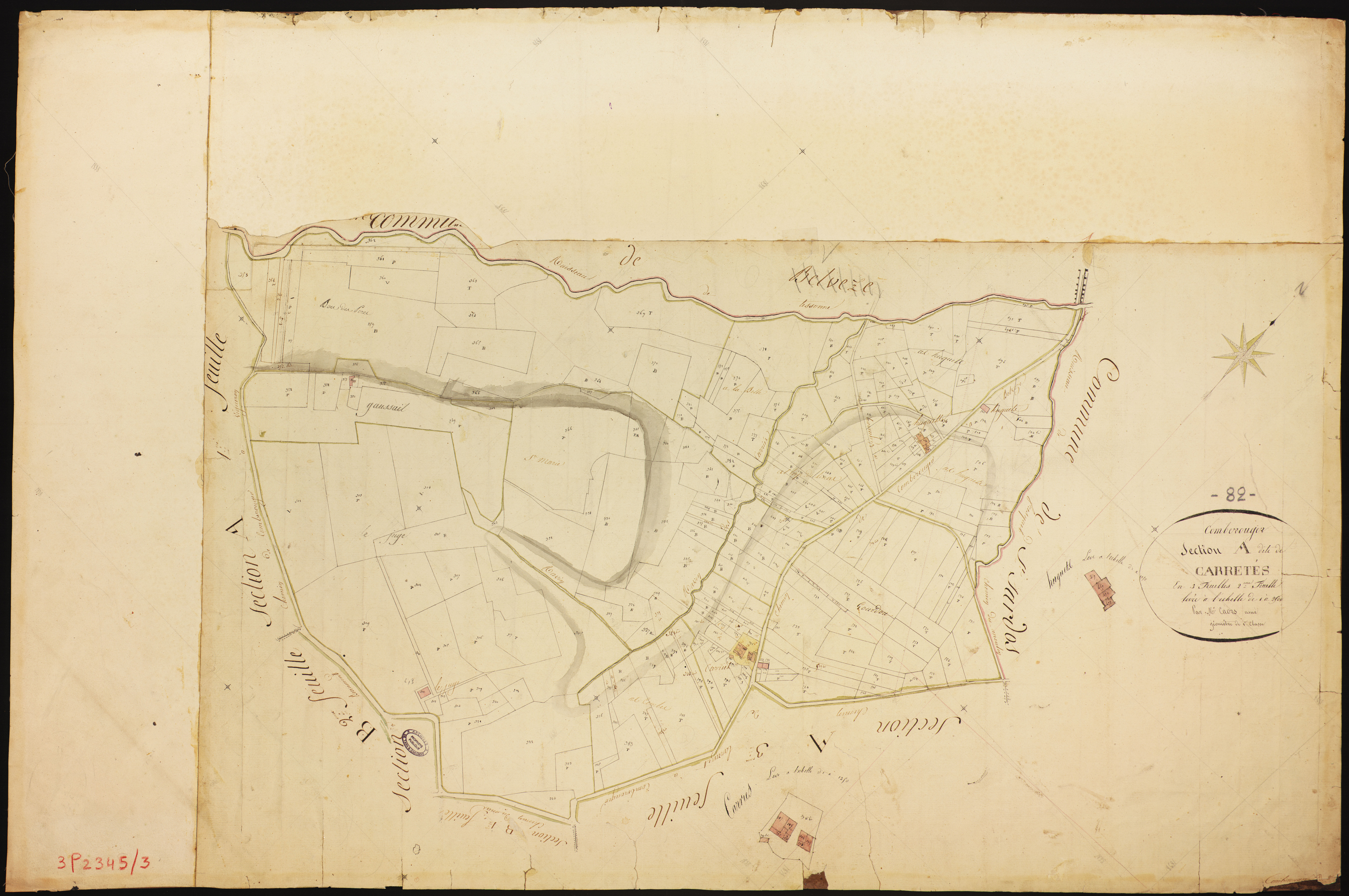 Comberouger - Section A - Les Carretès, 2e feuille