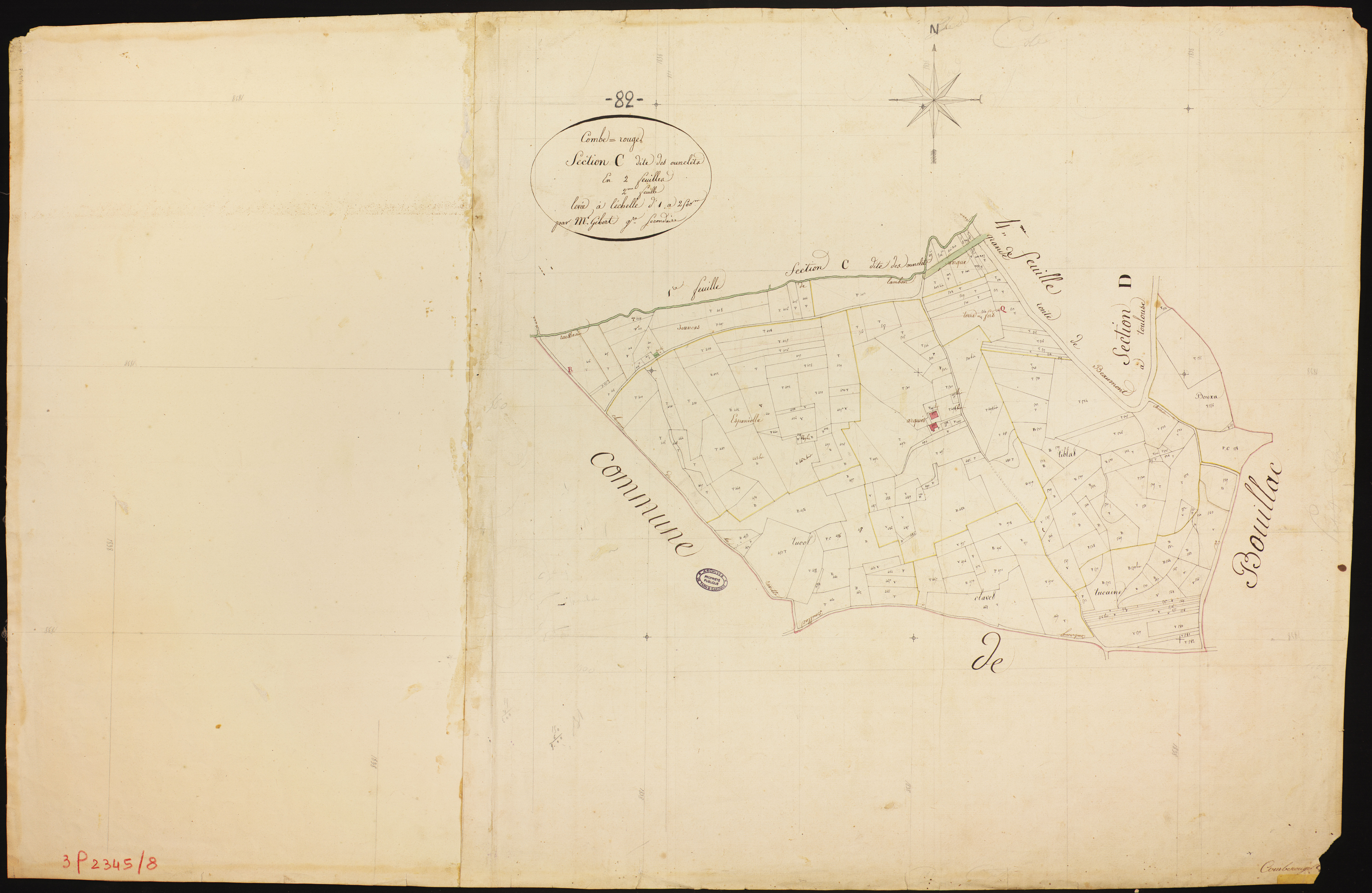 Comberouger - Section C - Les Onclets, 2e feuille