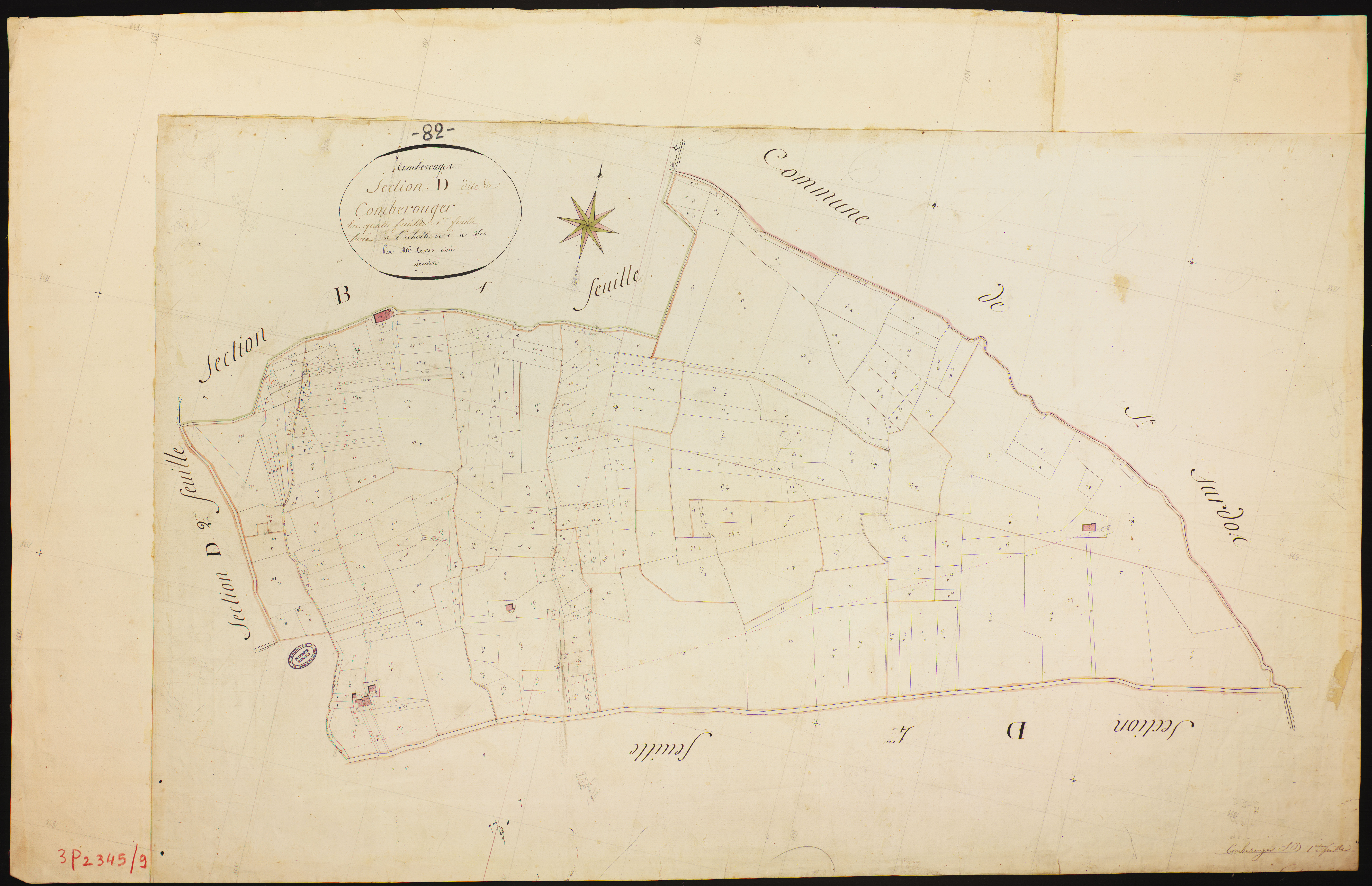 Comberouger - Section D - Comberouger, 1ère feuille