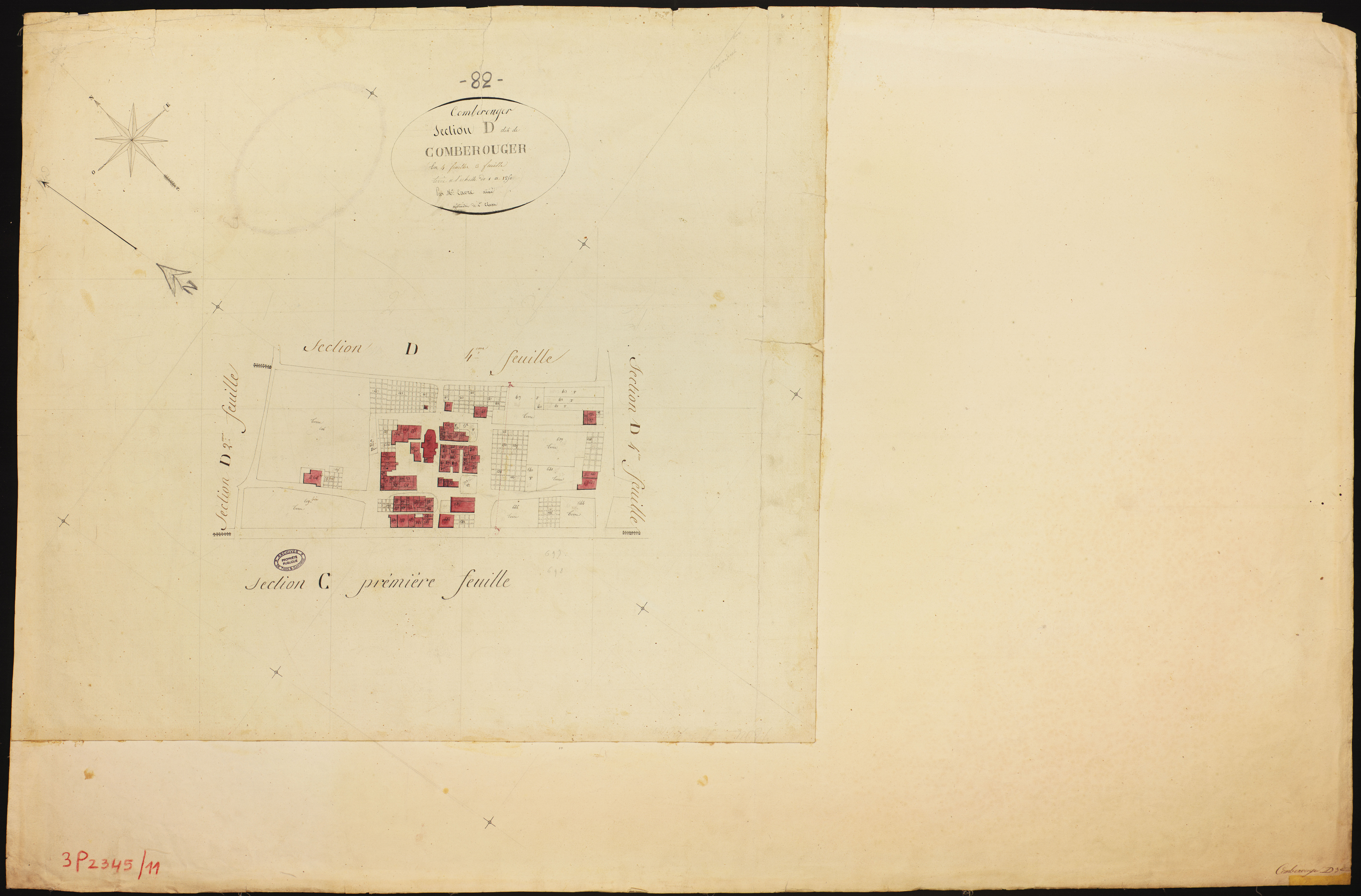 Comberouger - Section D - Comberouger, 3e feuille