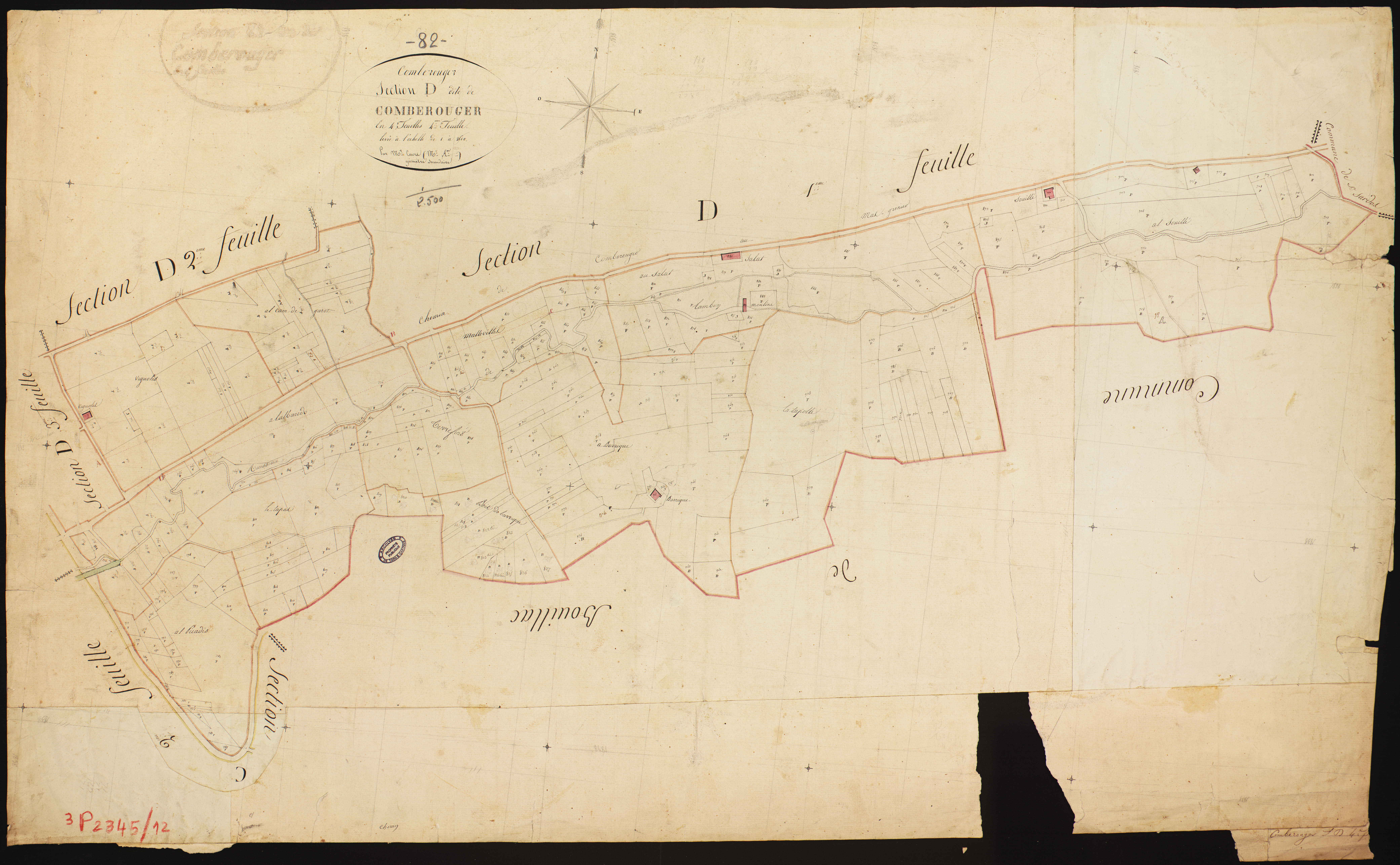 Comberouger - Section D - Comberouger, 4e feuille