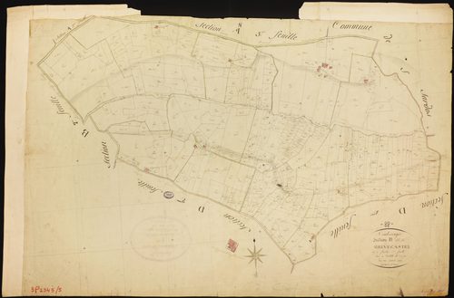 Comberouger - Section B - Brivecastel, 1ère feuille