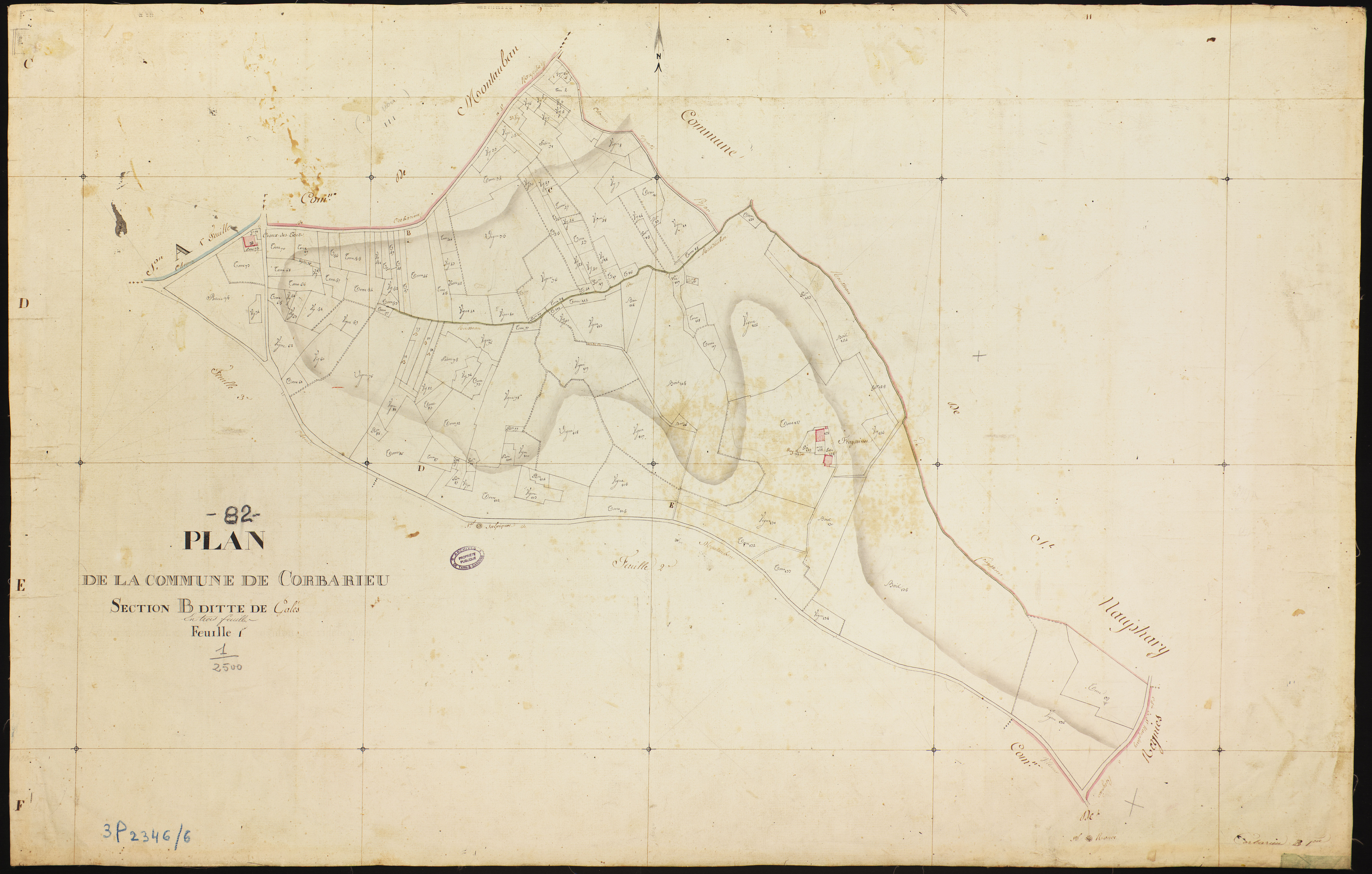 Corbarieu - Section B - Galès, 1ère feuille