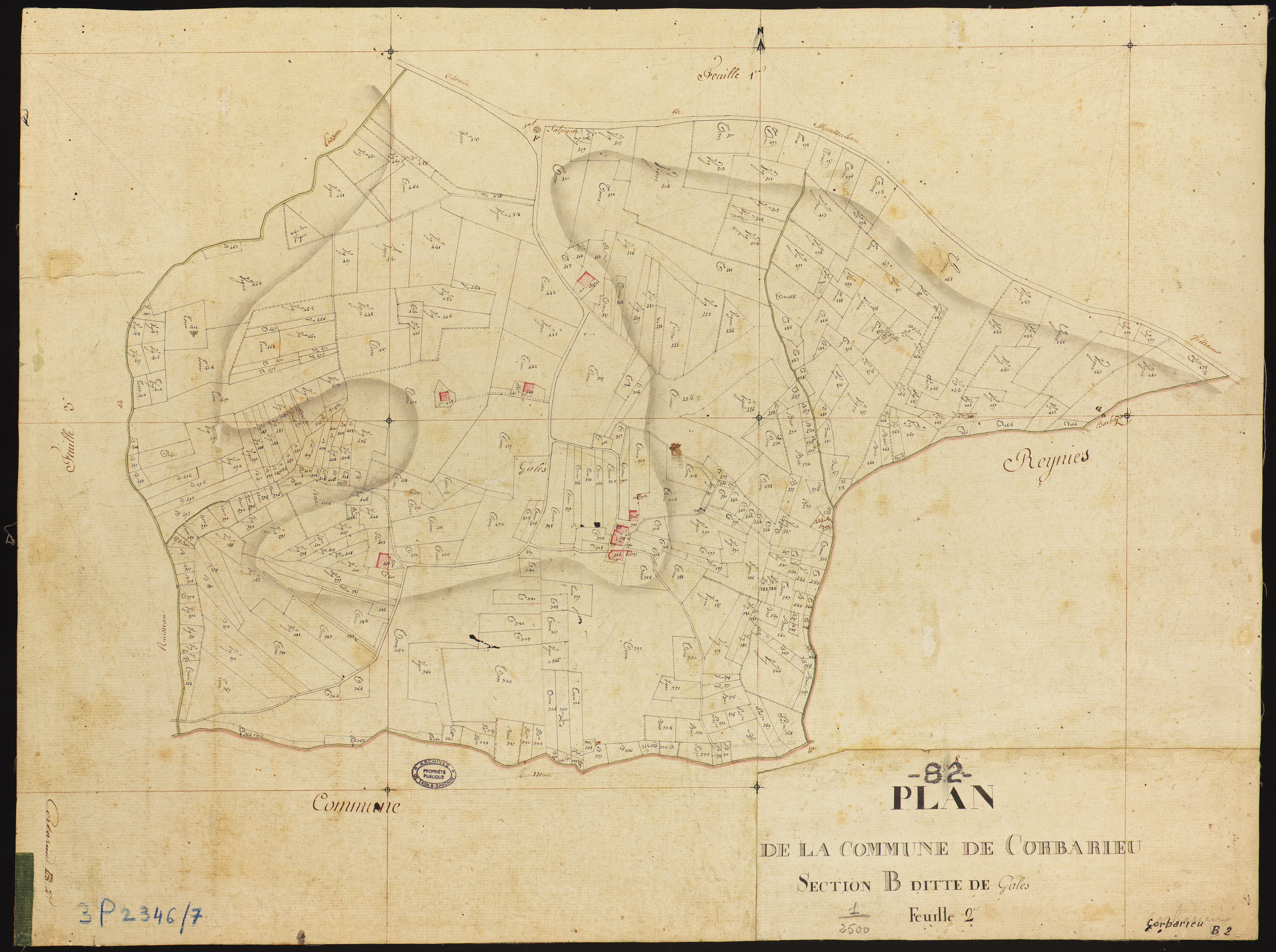 Corbarieu - Section B - Galès, 2e feuille