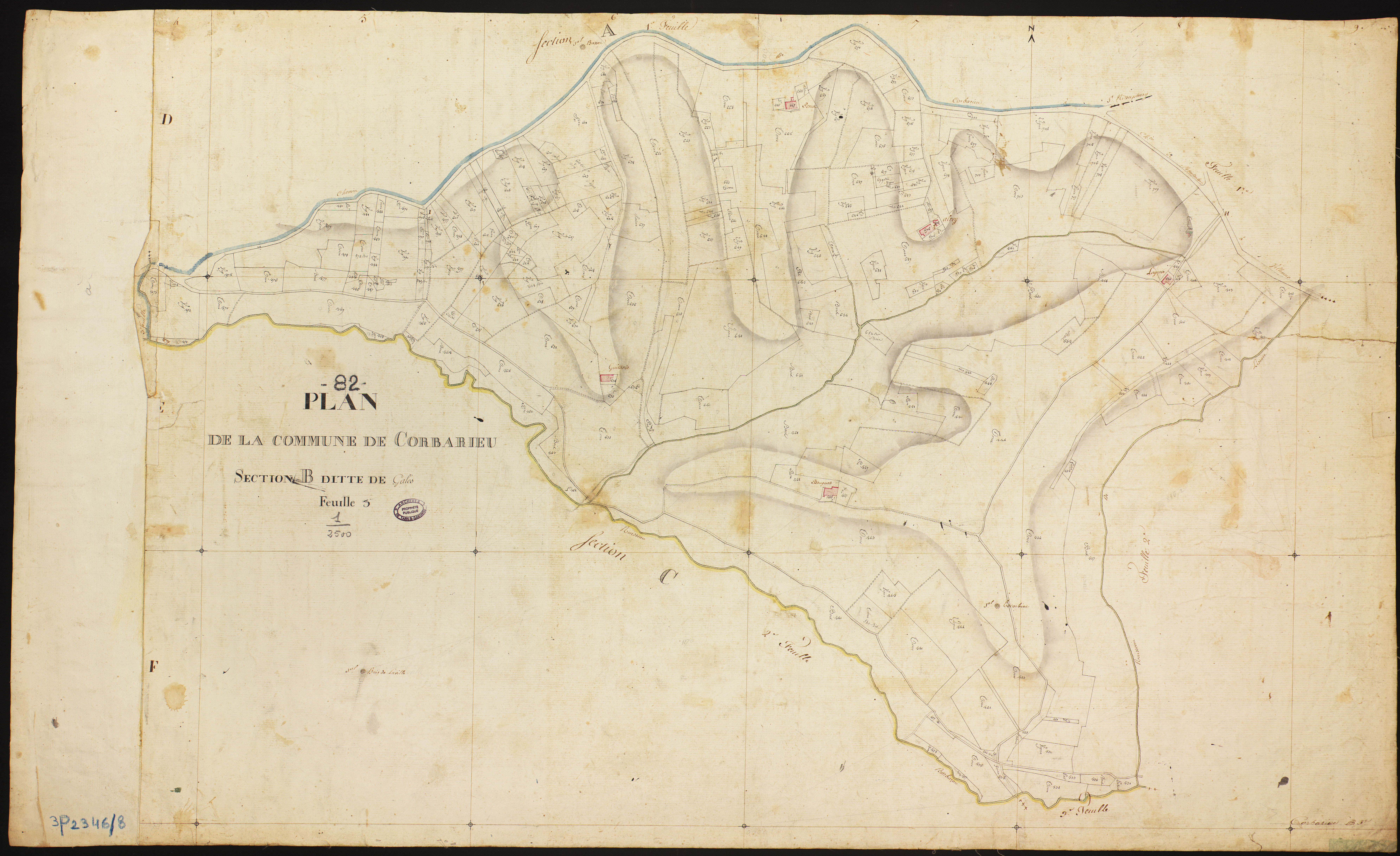 Corbarieu - Section B - Galès, 3e feuille