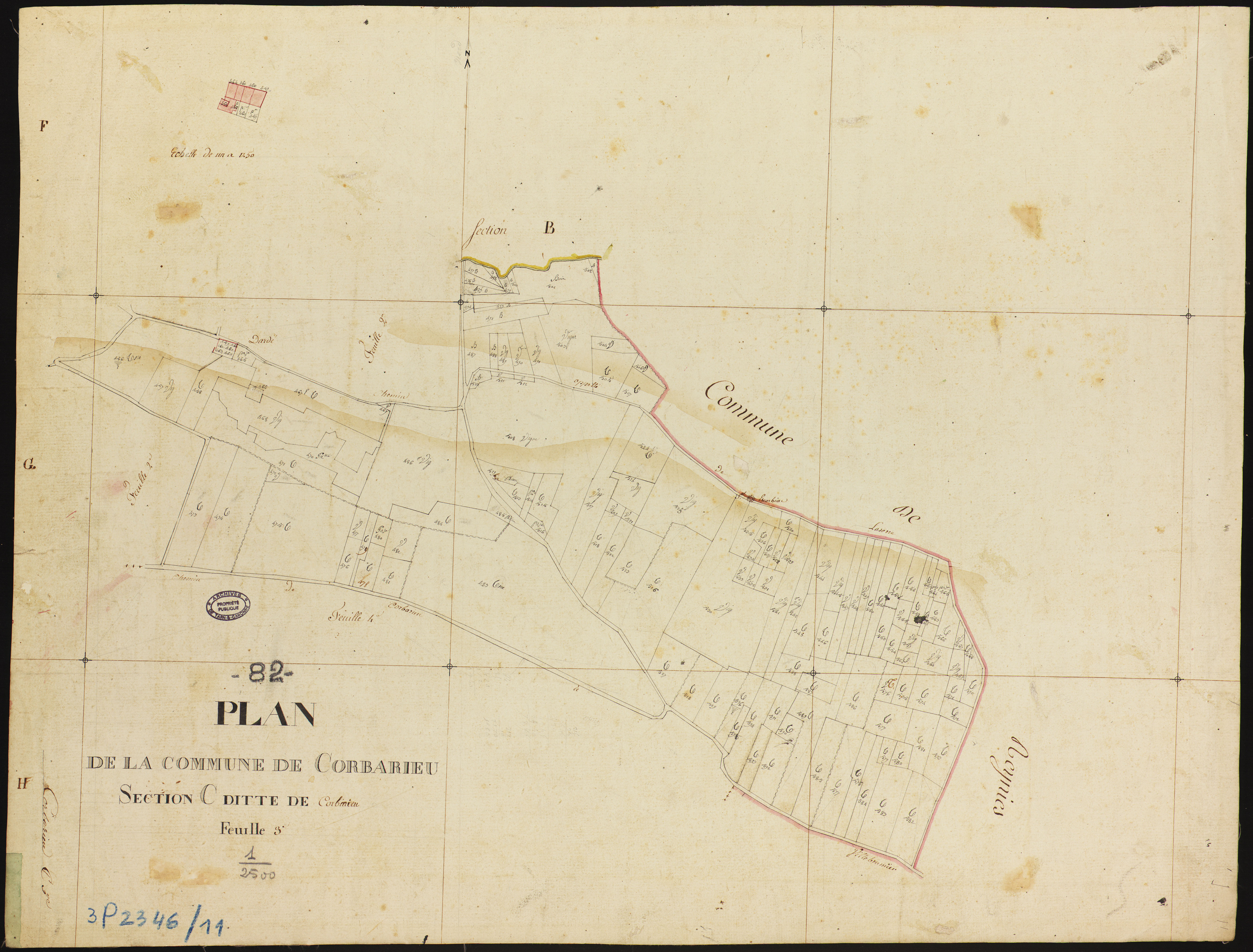 Corbarieu - Section C - Corbarieu, 3e feuille