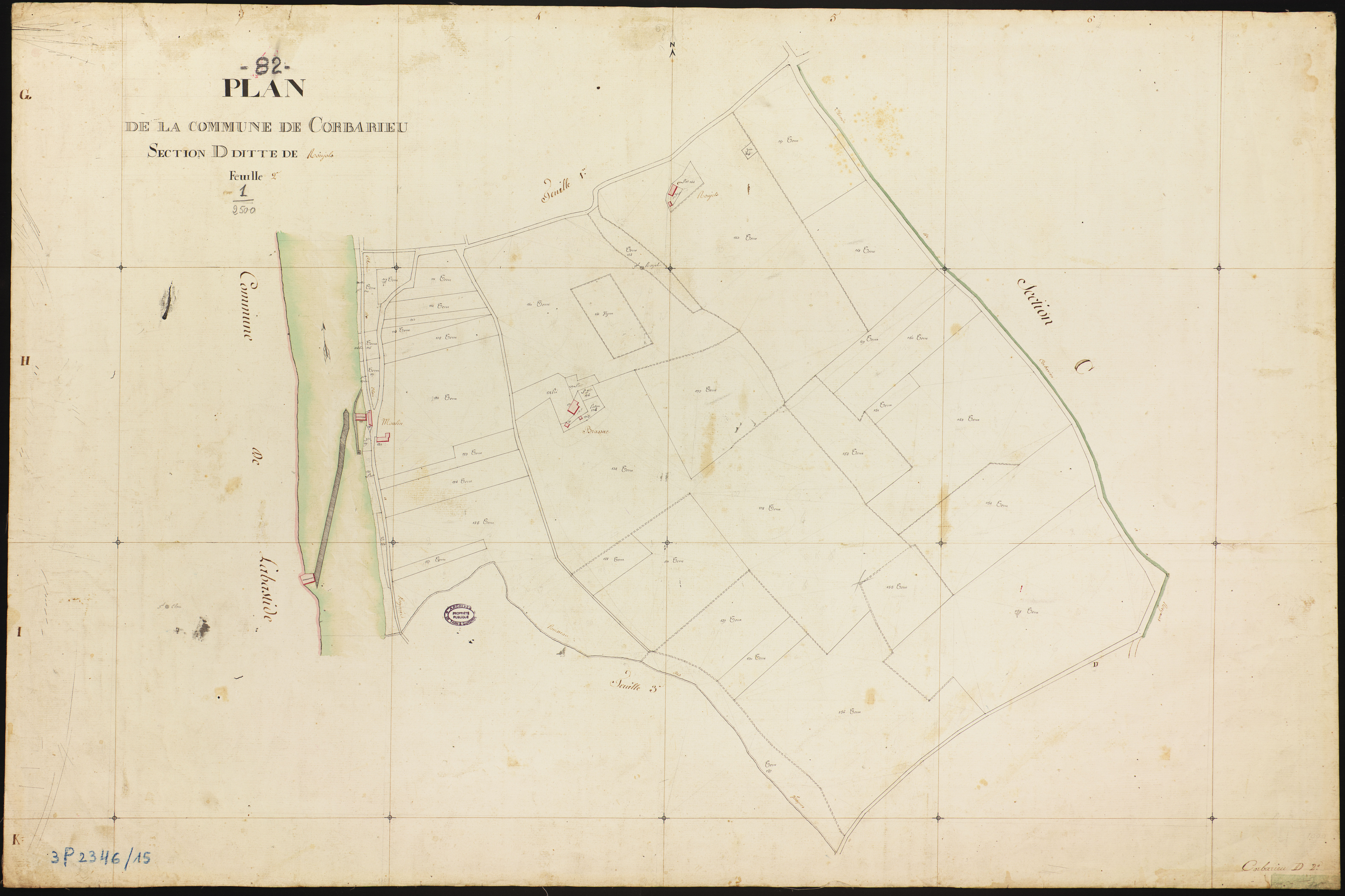 Corbarieu - Section D - Roujols, 2e feuille