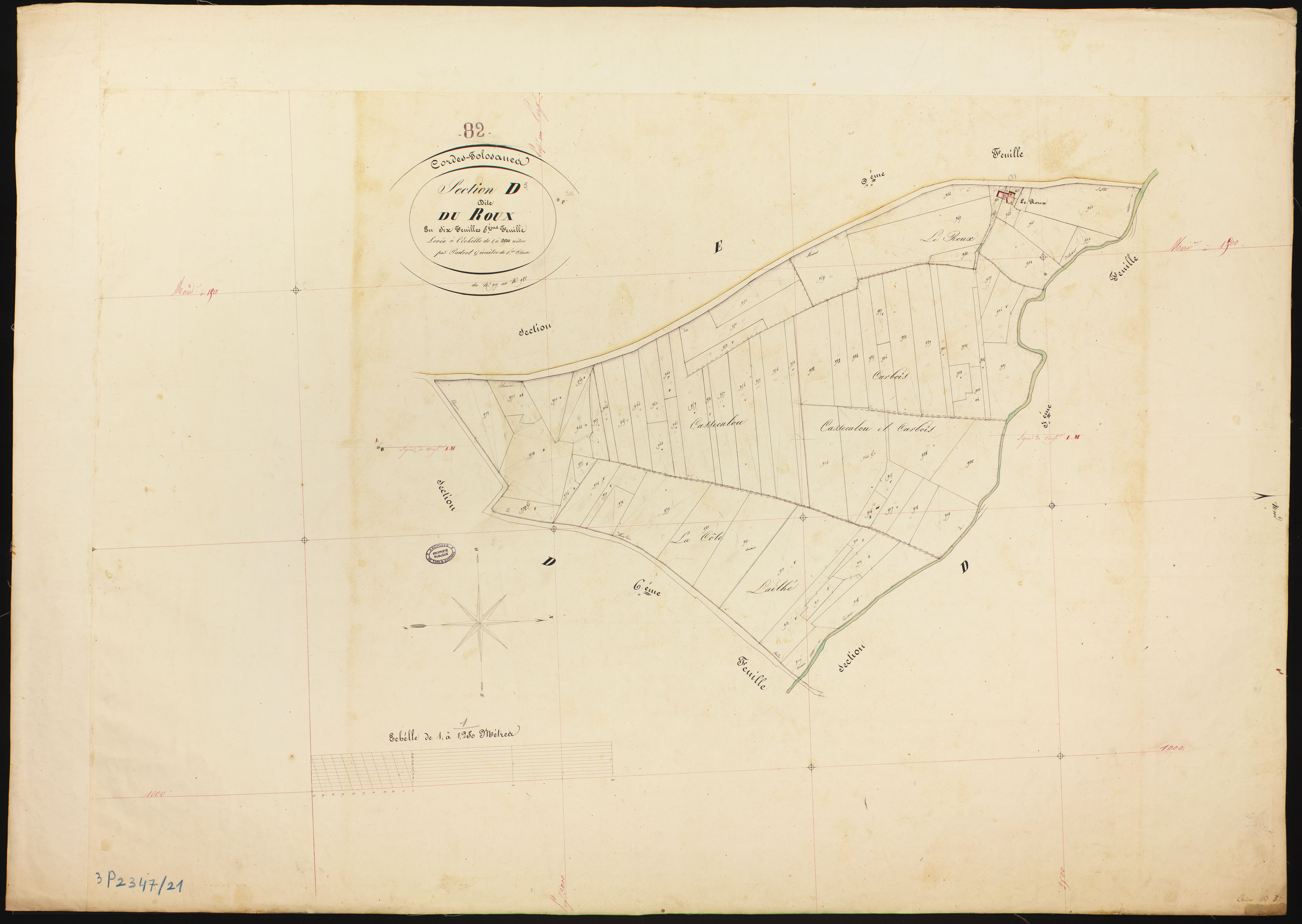 Cordes-Tolosannes - Section D - Le Roux, 5e feuille