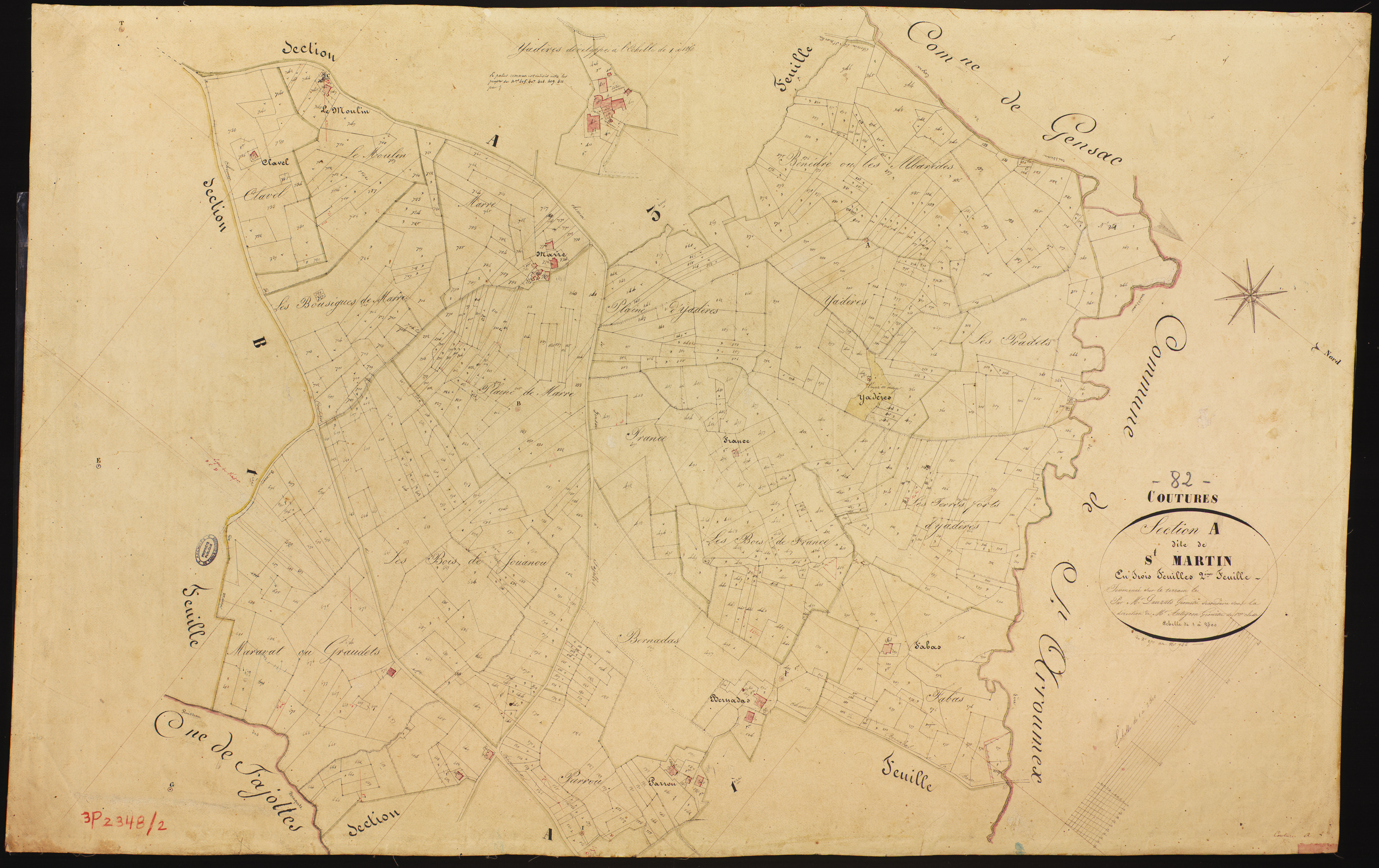 Coutures - Section A - Saint-Martin, 2e feuille