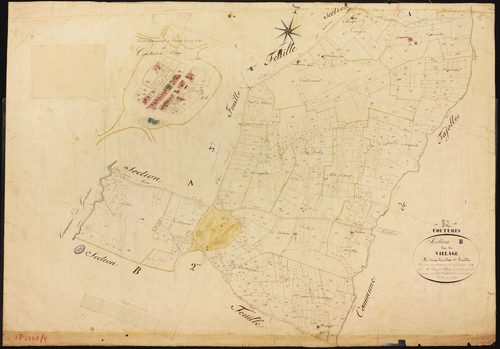 Coutures - Section B - Le Village, 1ère feuille