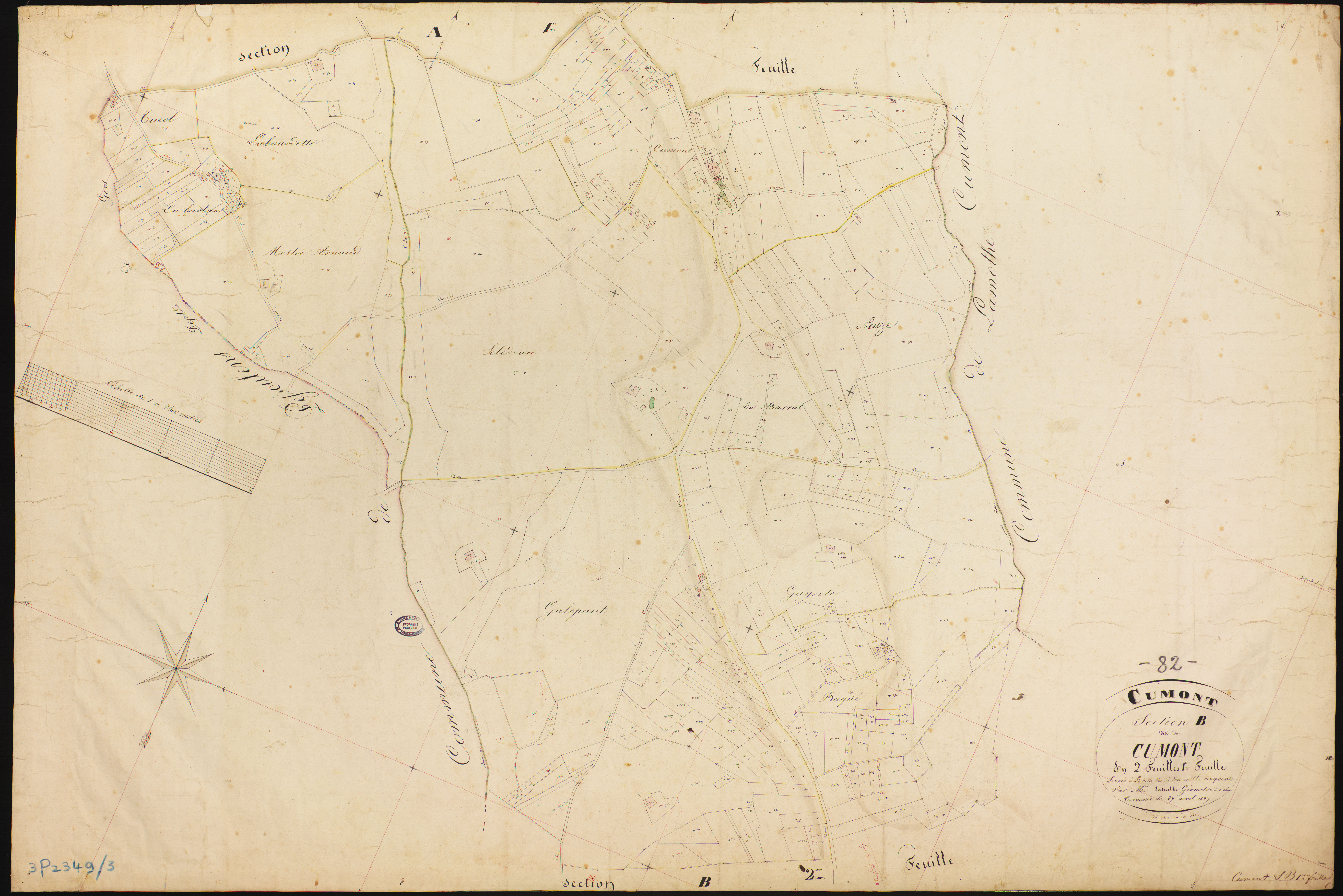 Cumont - Section B - Cumont, 1ère feuille