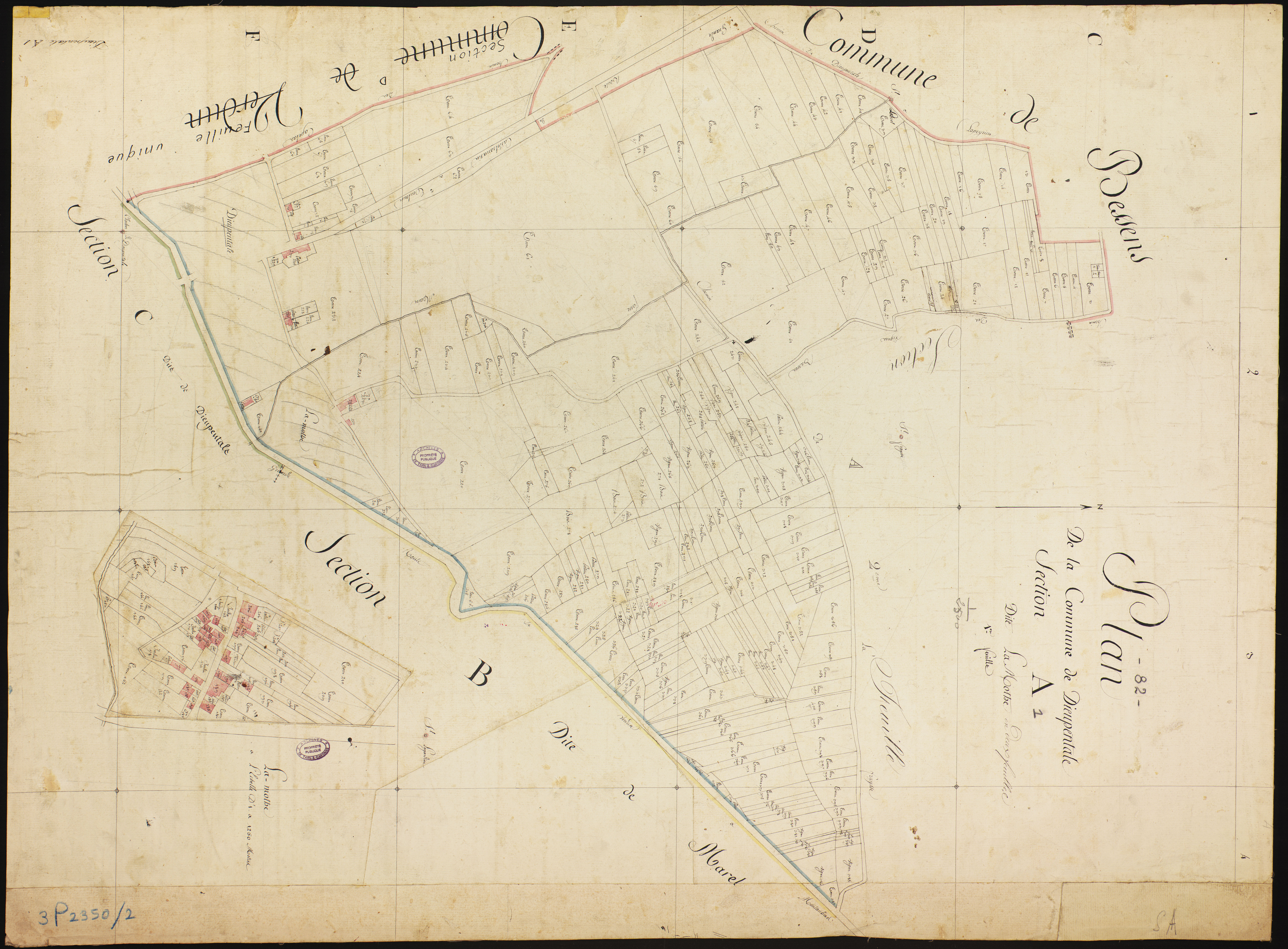 Dieupentale - Section A - Le Mothe, 1ère feuille