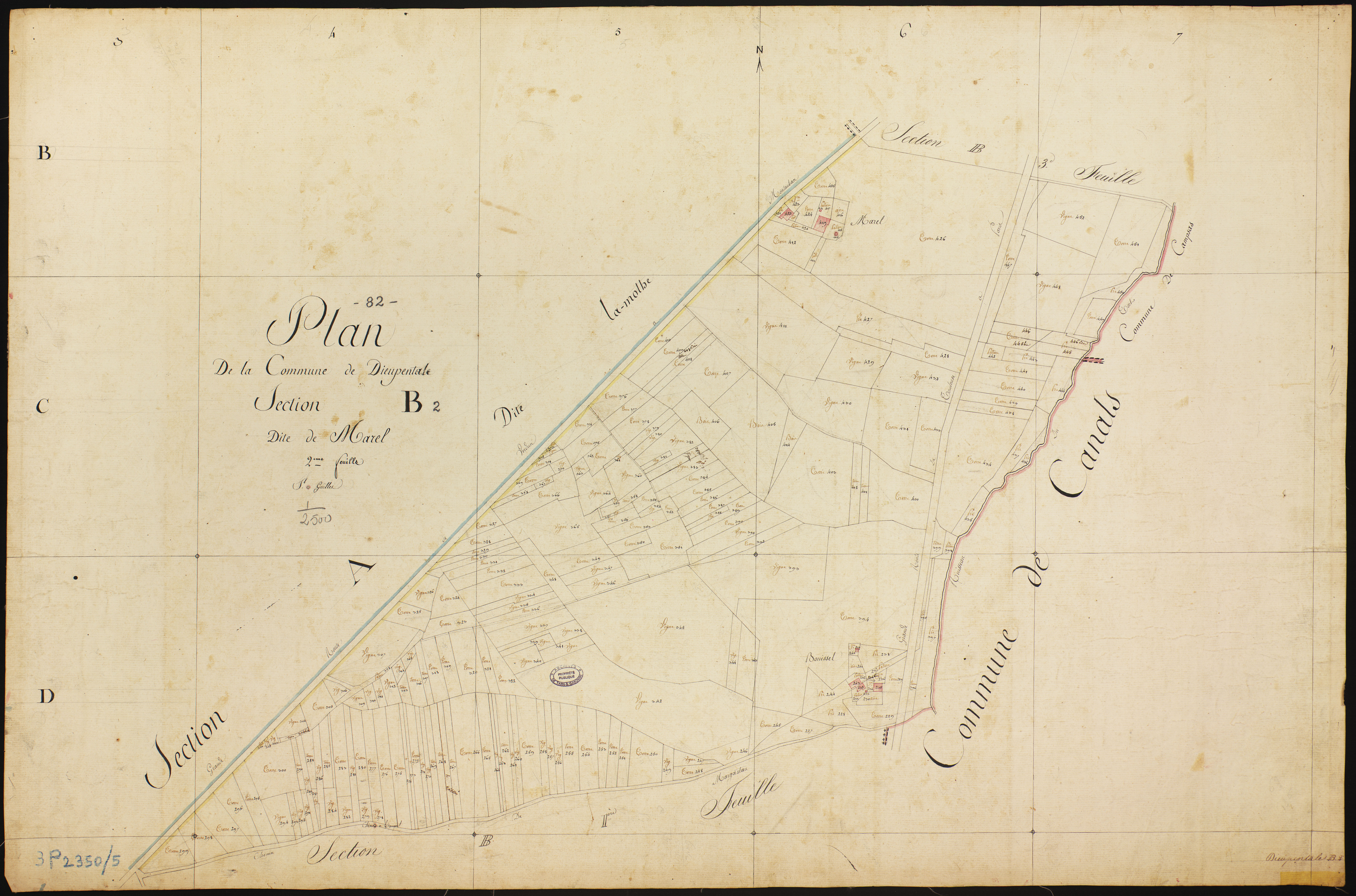 Dieupentale - Section B - Marel, 2e feuille
