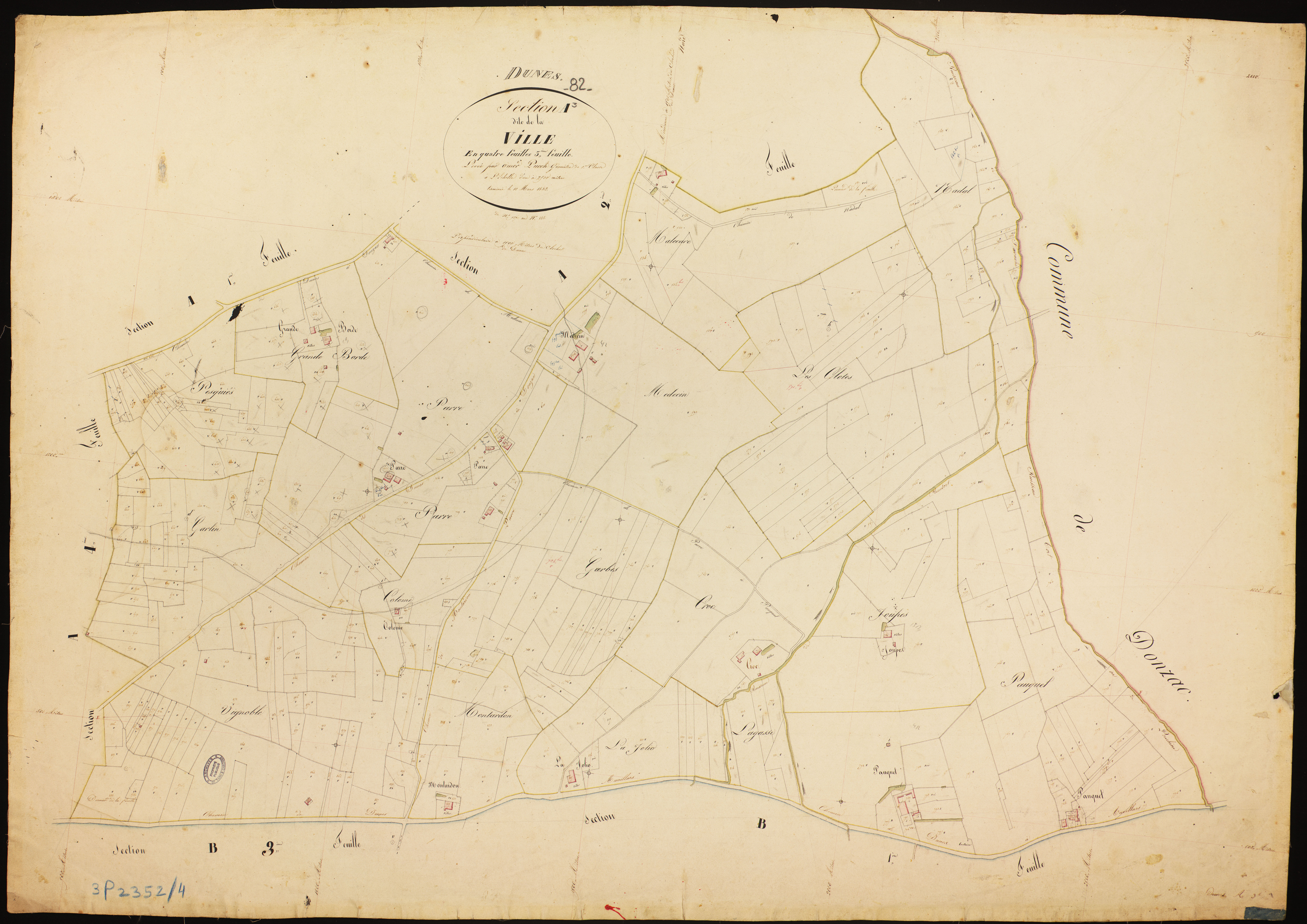 Dunes - Section A - La Ville, 3e feuille
