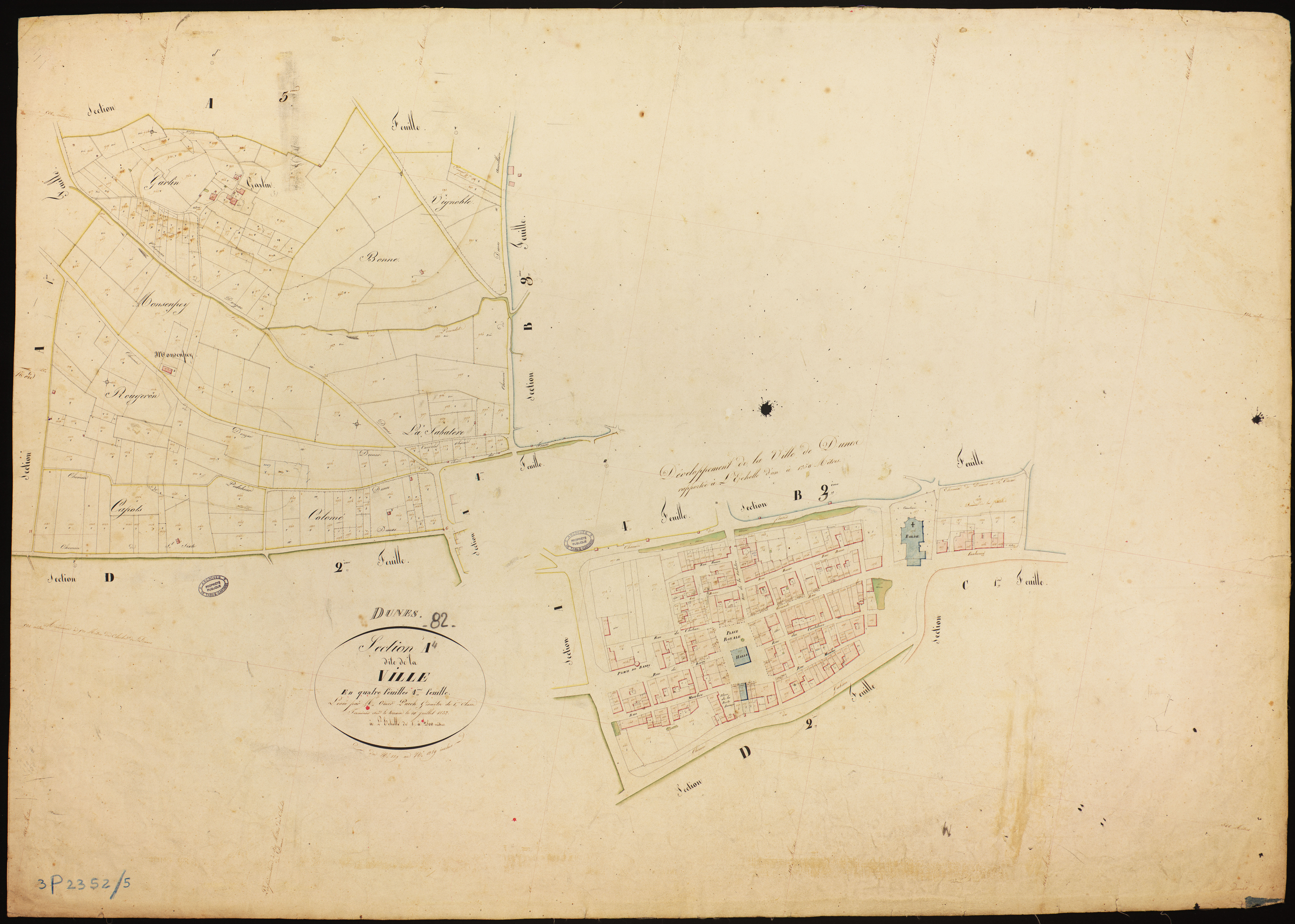 Dunes - Section A - La Ville, 4e feuille