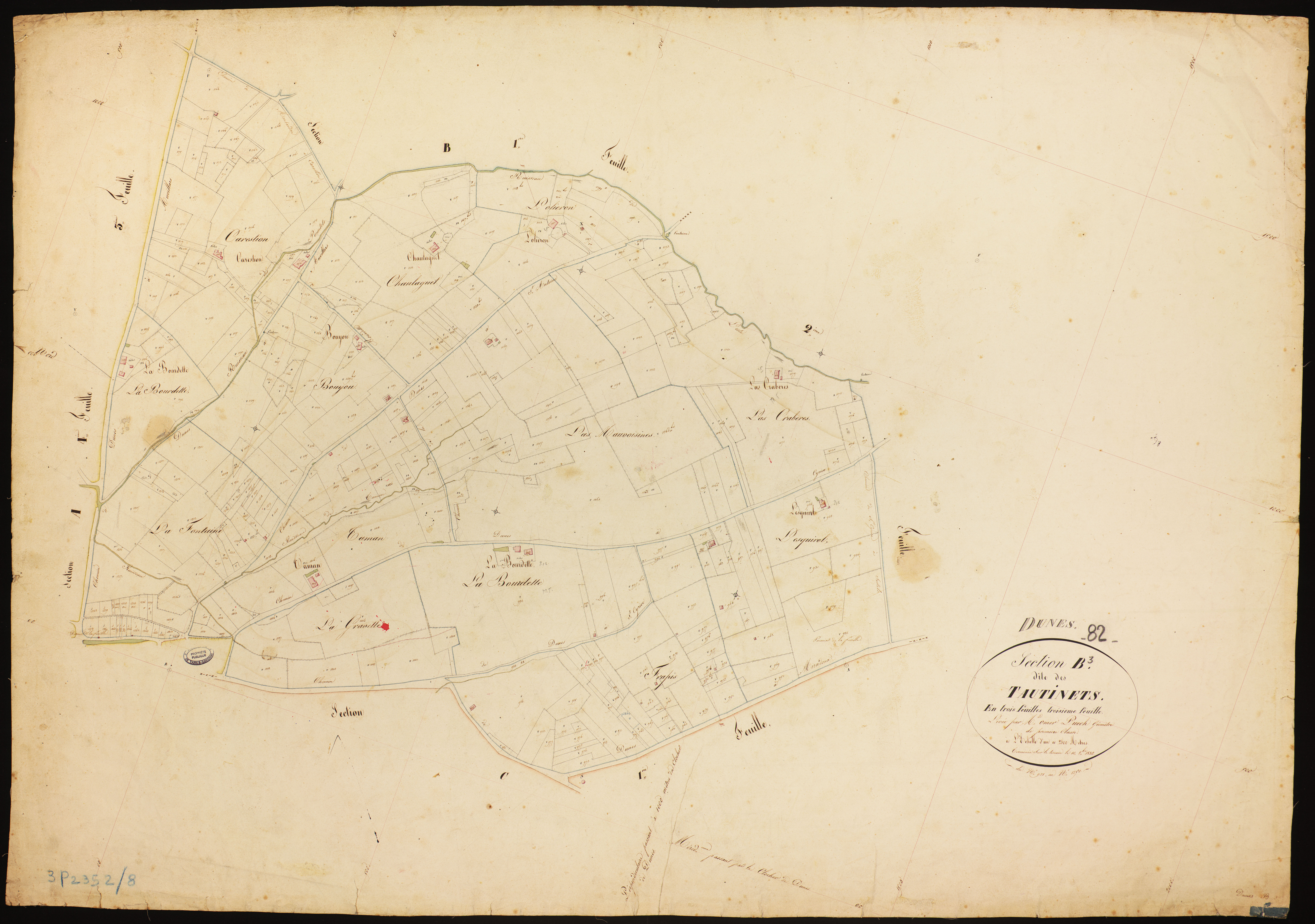 Dunes - Section B - Les Tautinets, 3e feuille