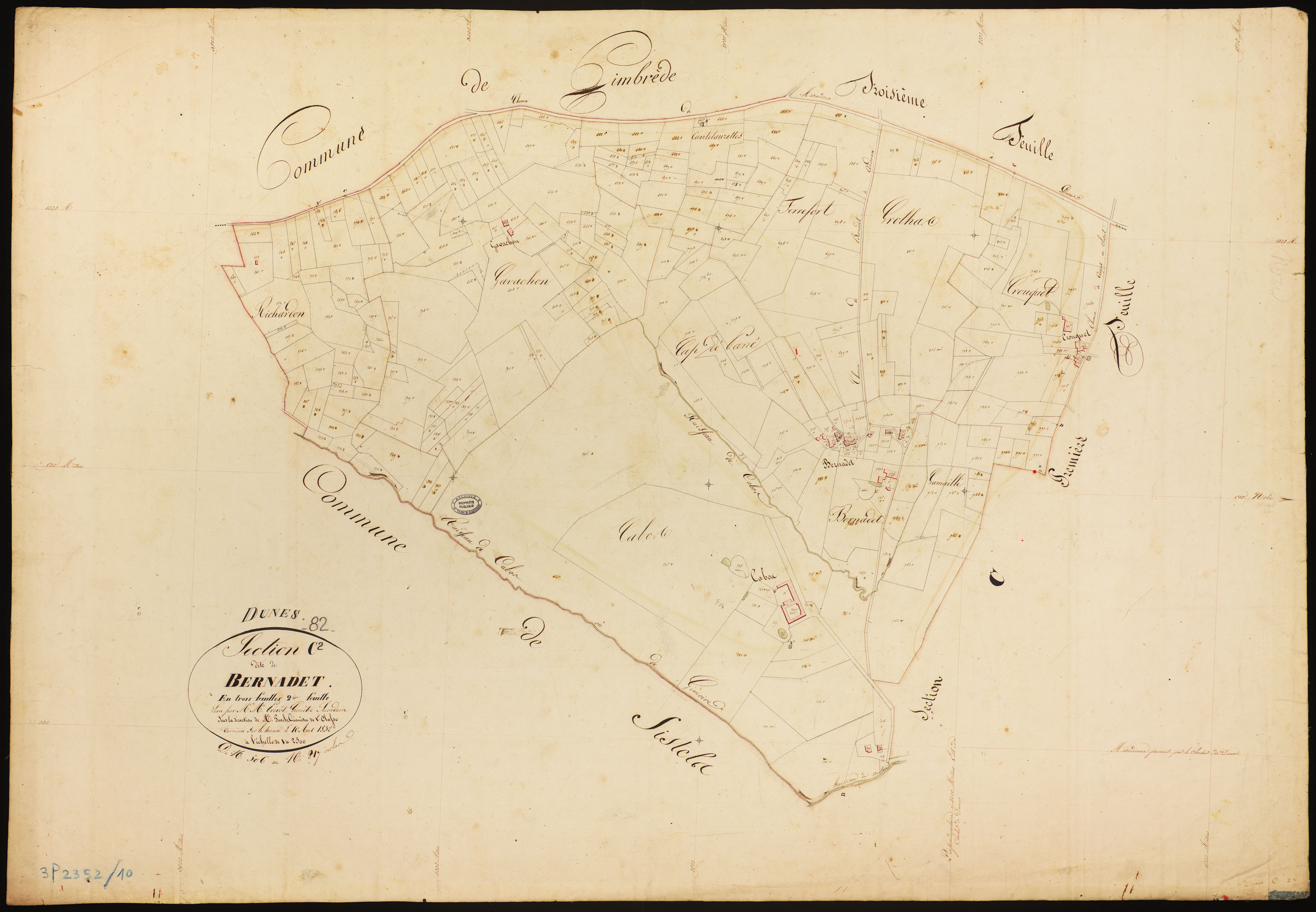 Dunes - Section C - Bernadet, 2e feuille