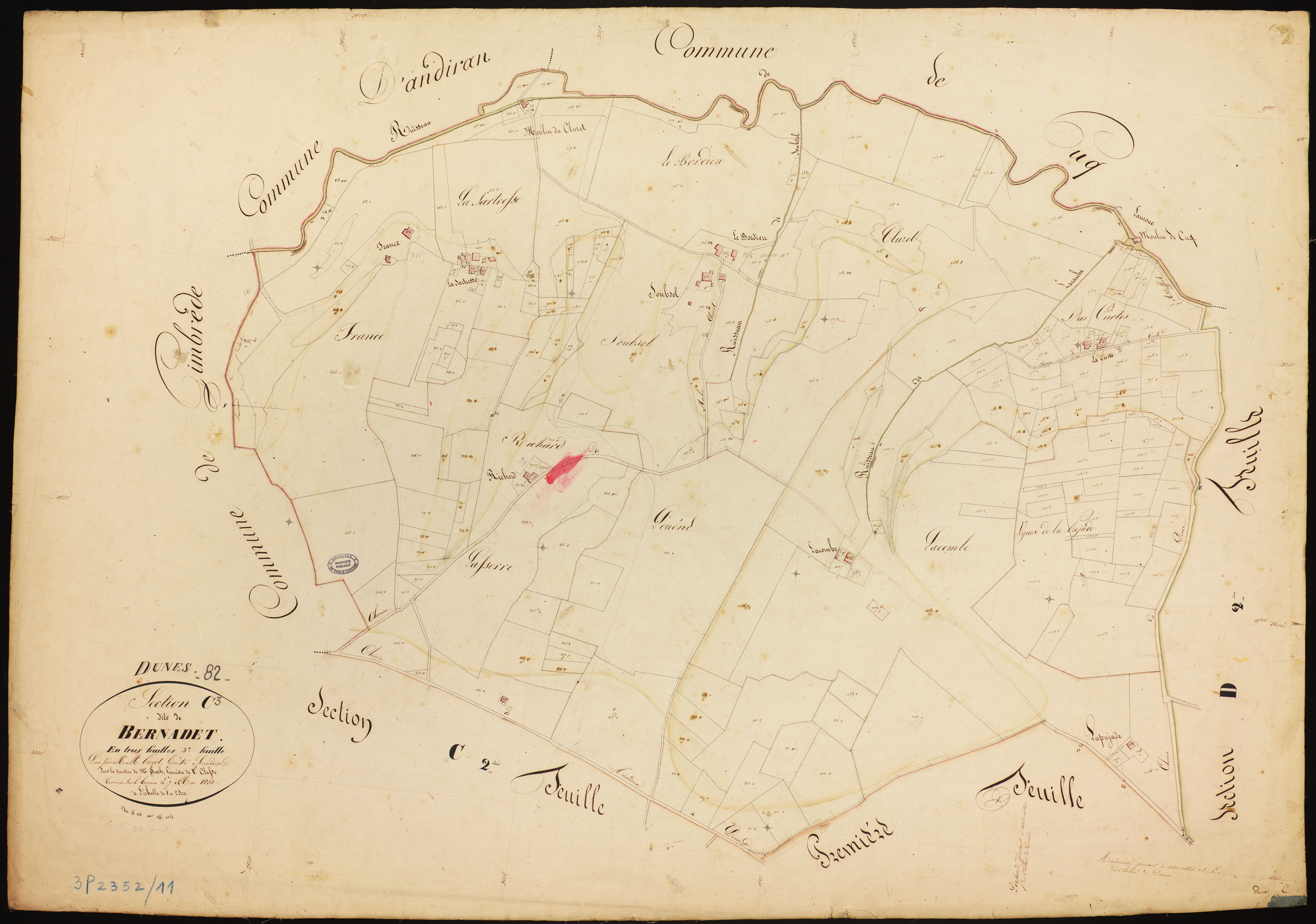 Dunes - Section C - Bernadet, 3e feuille