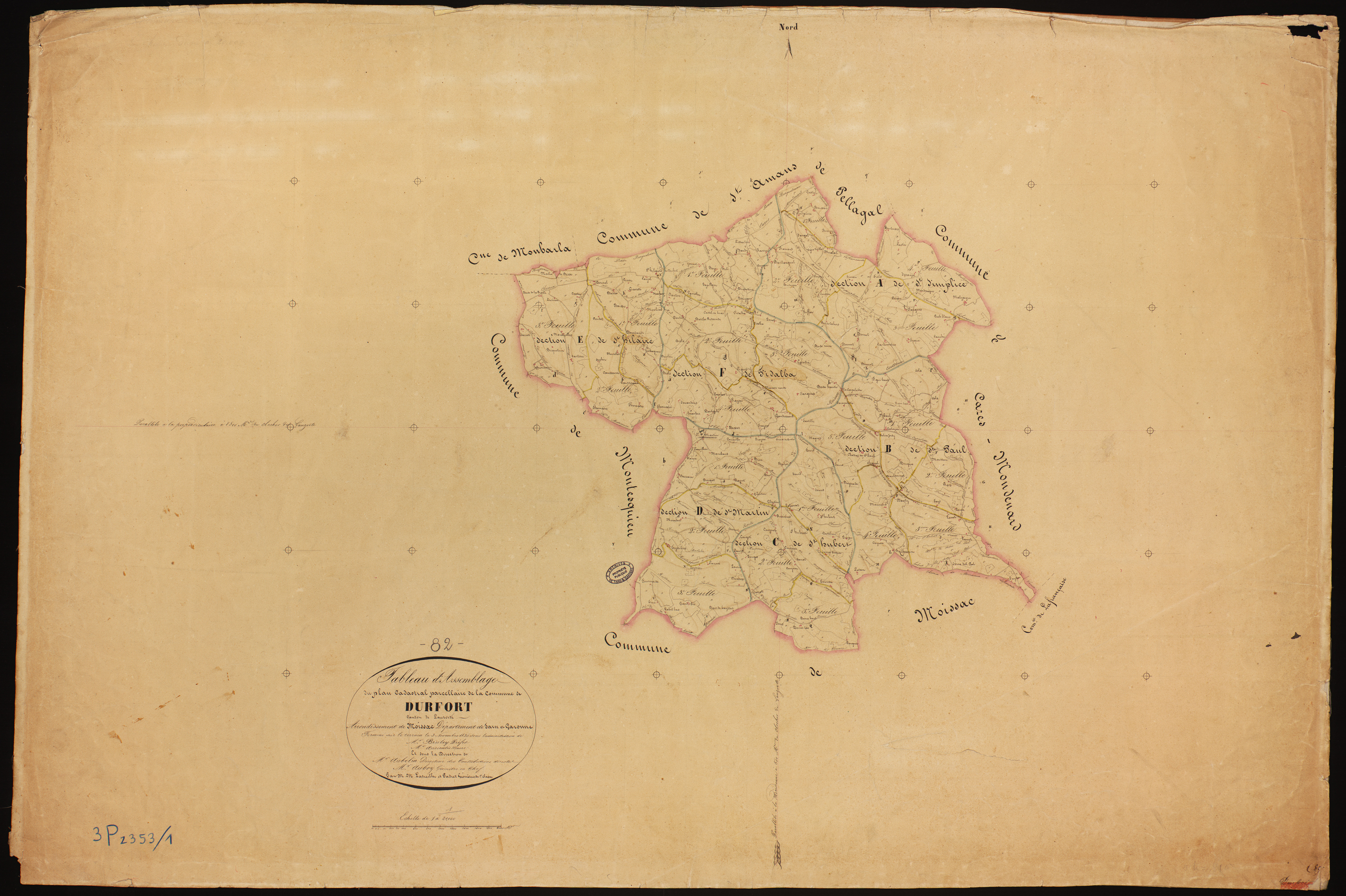 Durfort-Lacapelette - Tableau d'assemblage