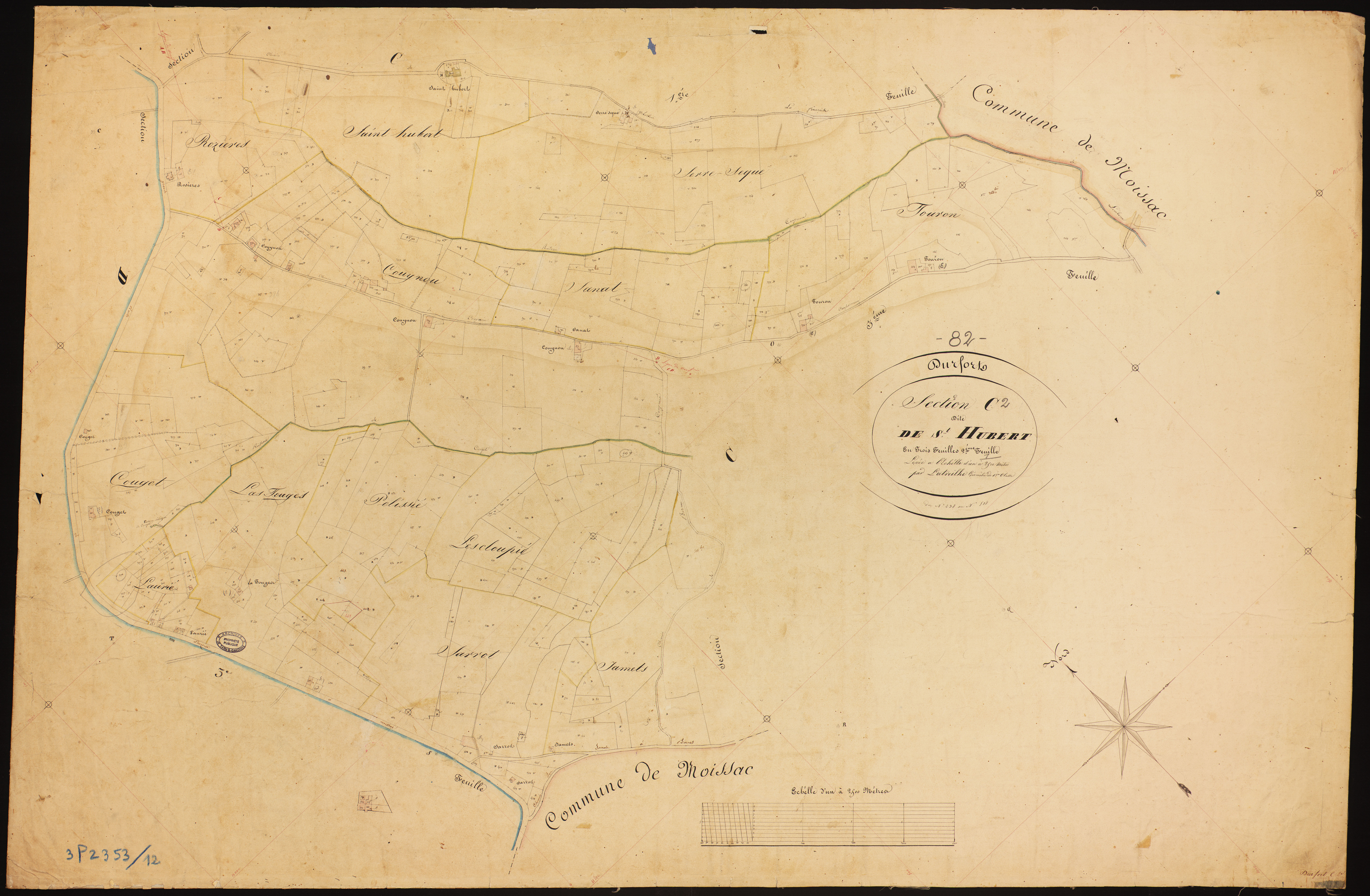 Durfort-Lacapelette - Section C - Saint-Hubert, 2e feuille
