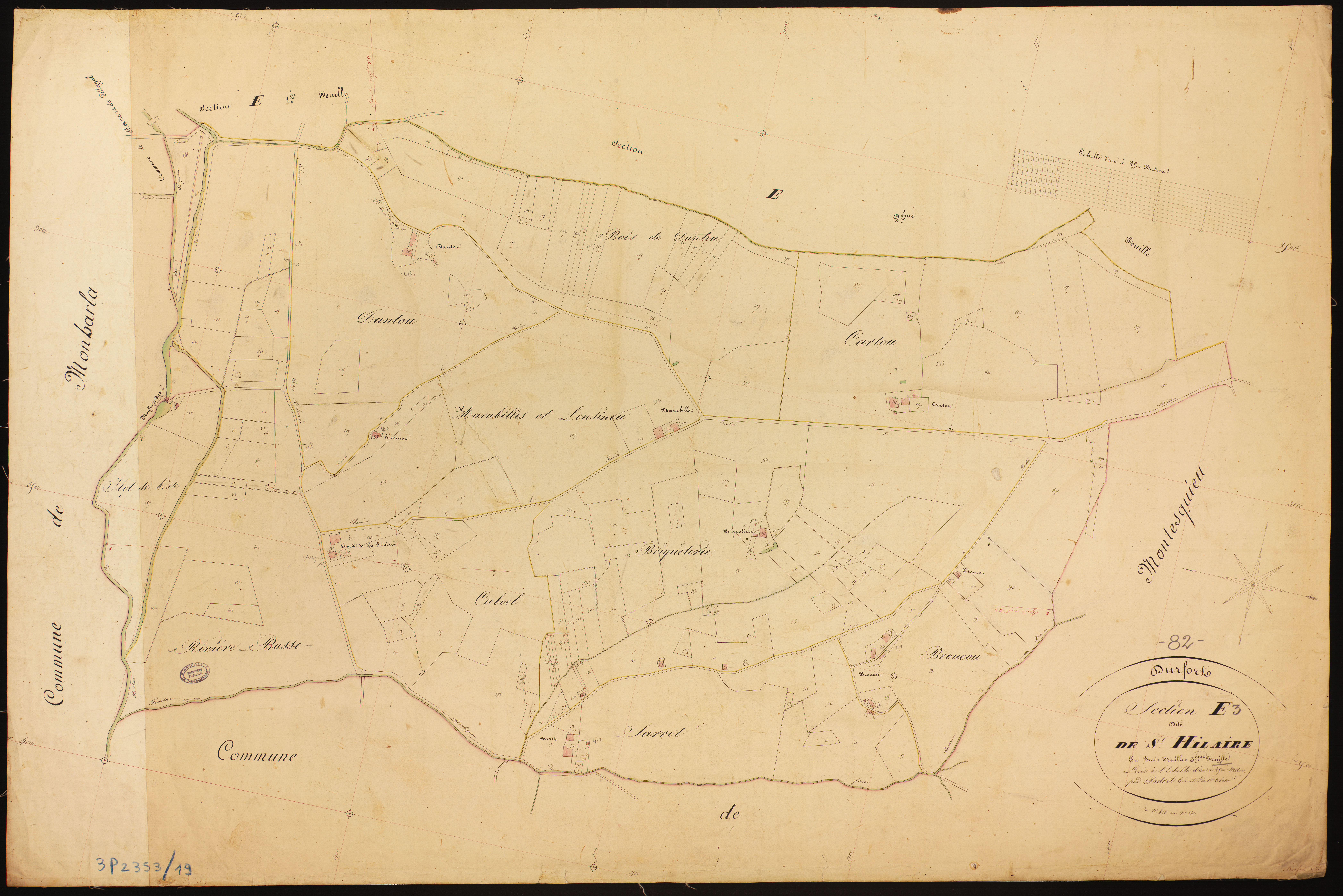 Durfort-Lacapelette - Section E - Saint-Hilaire, 3e feuille