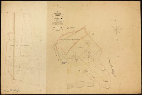 Durfort-Lacapelette - Section A - Saint-Simplice, 1ère feuille