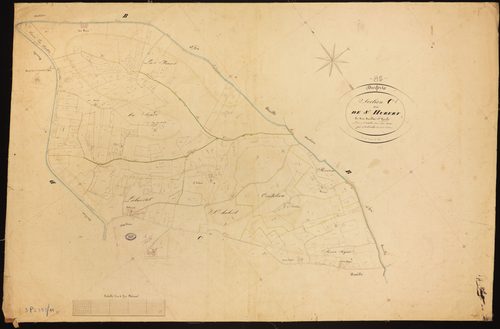 Durfort-Lacapelette - Section C - Saint-Hubert, 1ère feuille