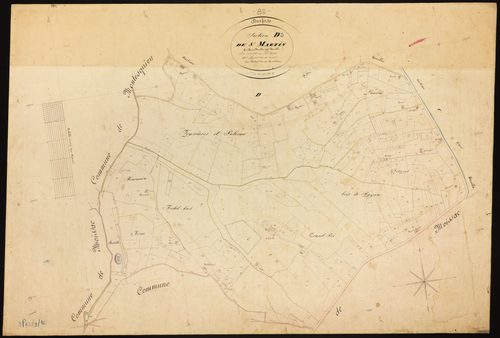 Durfort-Lacapelette - Section D - Saint-Martin, 3e feuille