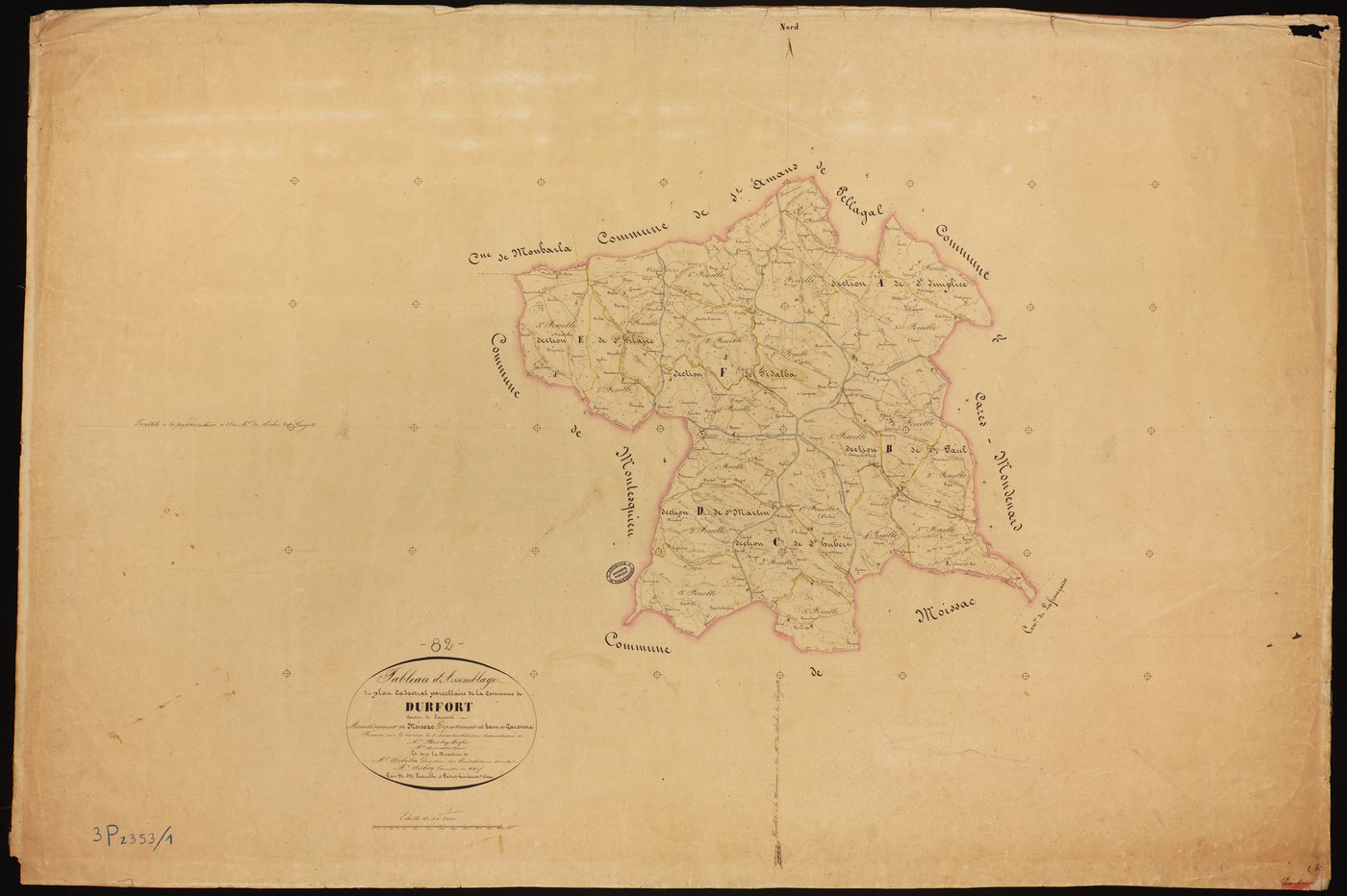 Durfort-Lacapelette - Tableau d'assemblage