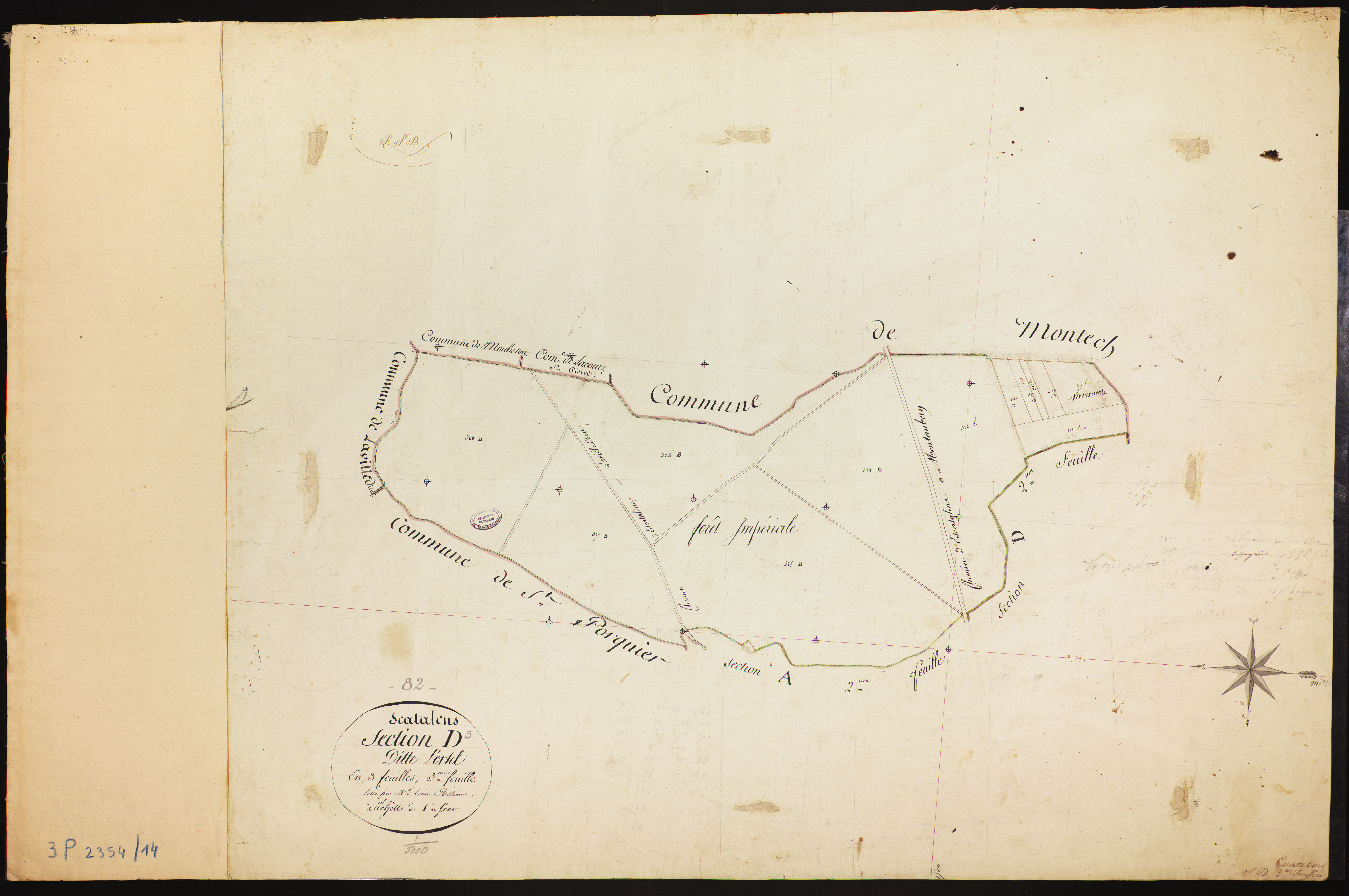Escatalens - Section D - Lortel, 3e feuille