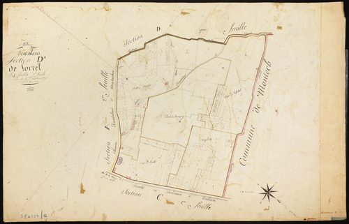 Escatalens - Section D - Lortel, 1ère feuille