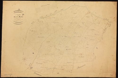 Escazeaux - Section B - Saint-Agnon, 1ère feuille