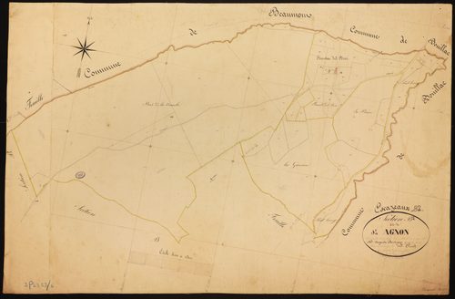 Escazeaux - Section B - Saint-Agnon, 2e feuille