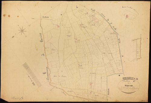 Escazeaux - Section C - Madame, 1ère feuille