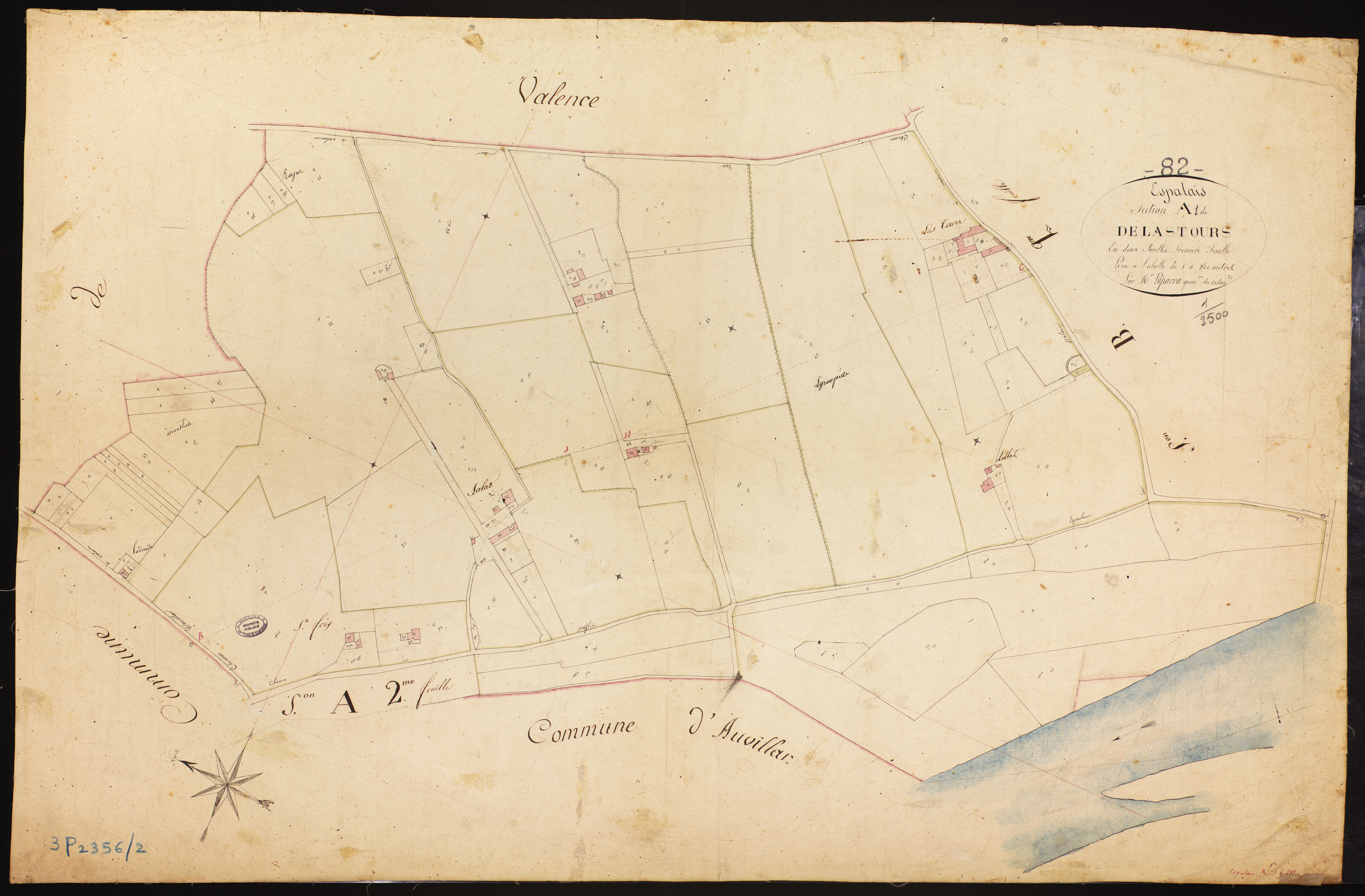 Espalais - Section A - Lastours, 1ère feuille