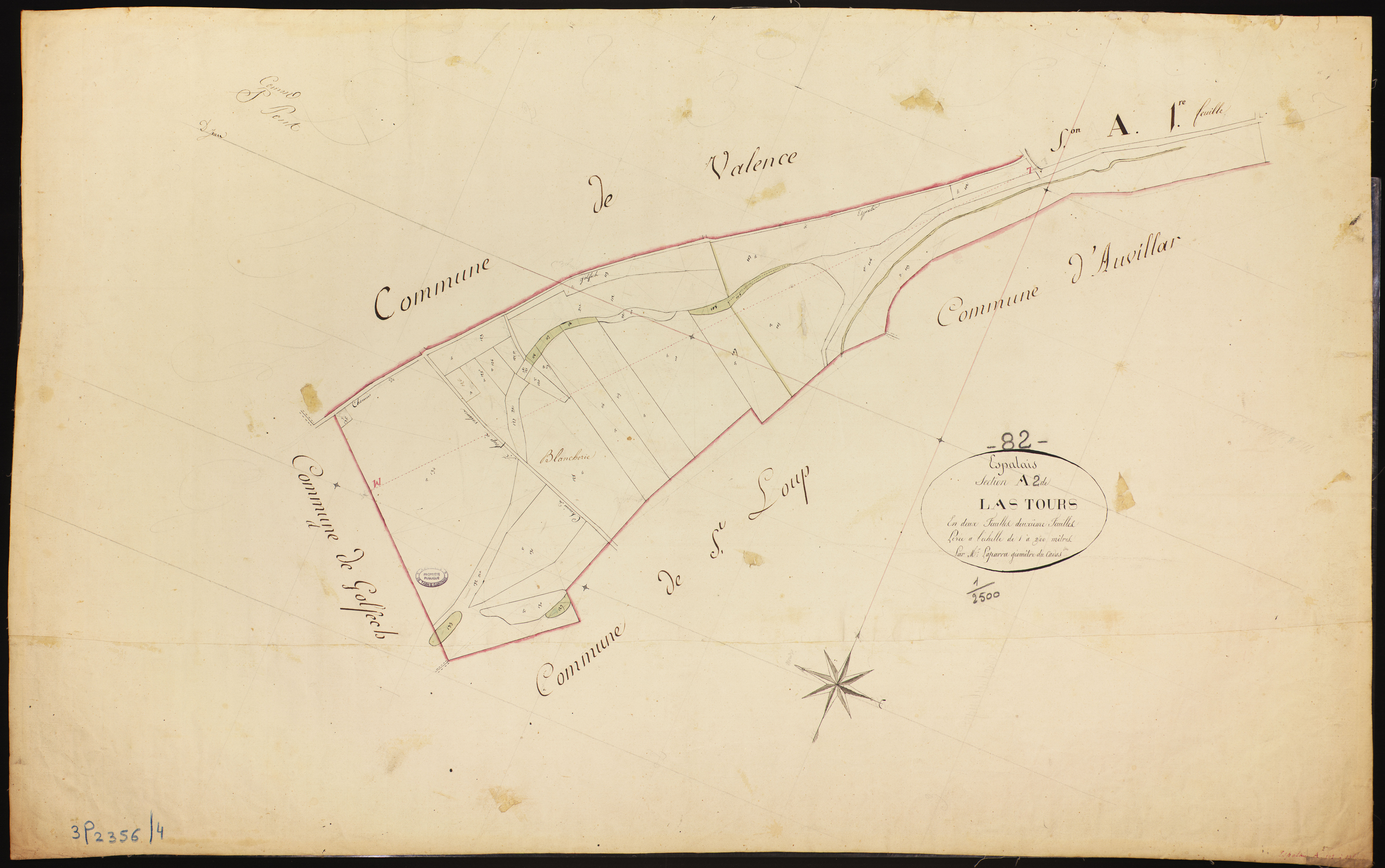 Espalais - Section A - Lastours, 2e feuille