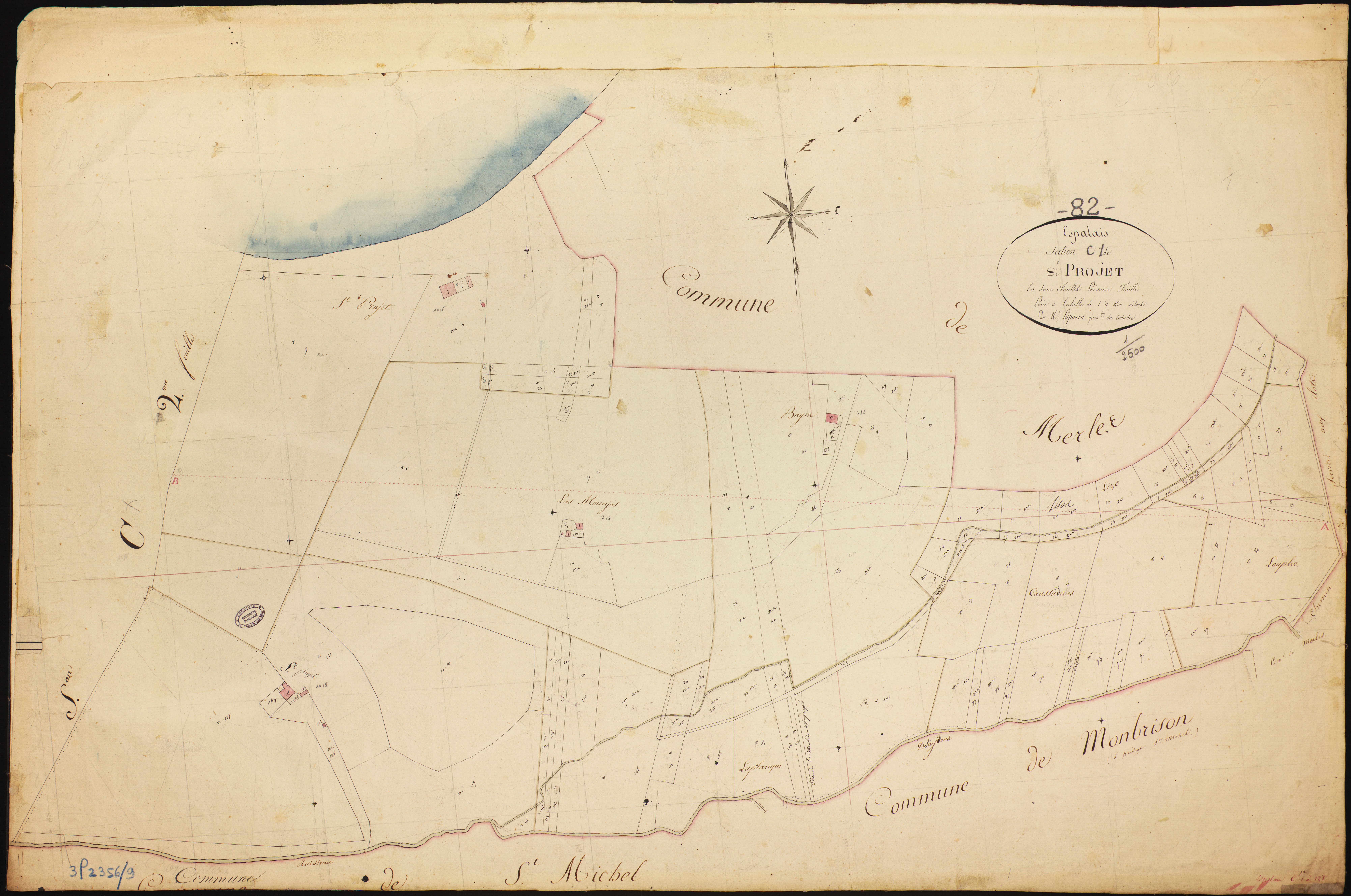 Espalais - Section C - Saint-Projet, 1ère feuille