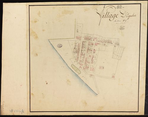 Espalais - Section B - Espalais, 1ère feuille : développement du village