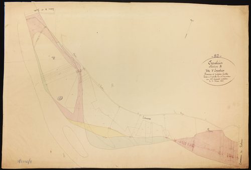 Espalais - Section B - Espalais, 1ère et 2e feuille : alluvions et corrosions