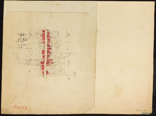 Fabas - Sections B, C : développement du village