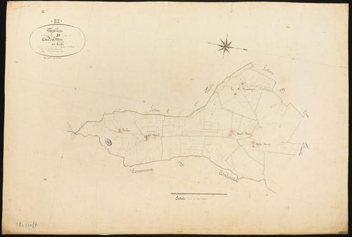 Fajolles - Section D - Cadeilhan, 1ère feuille