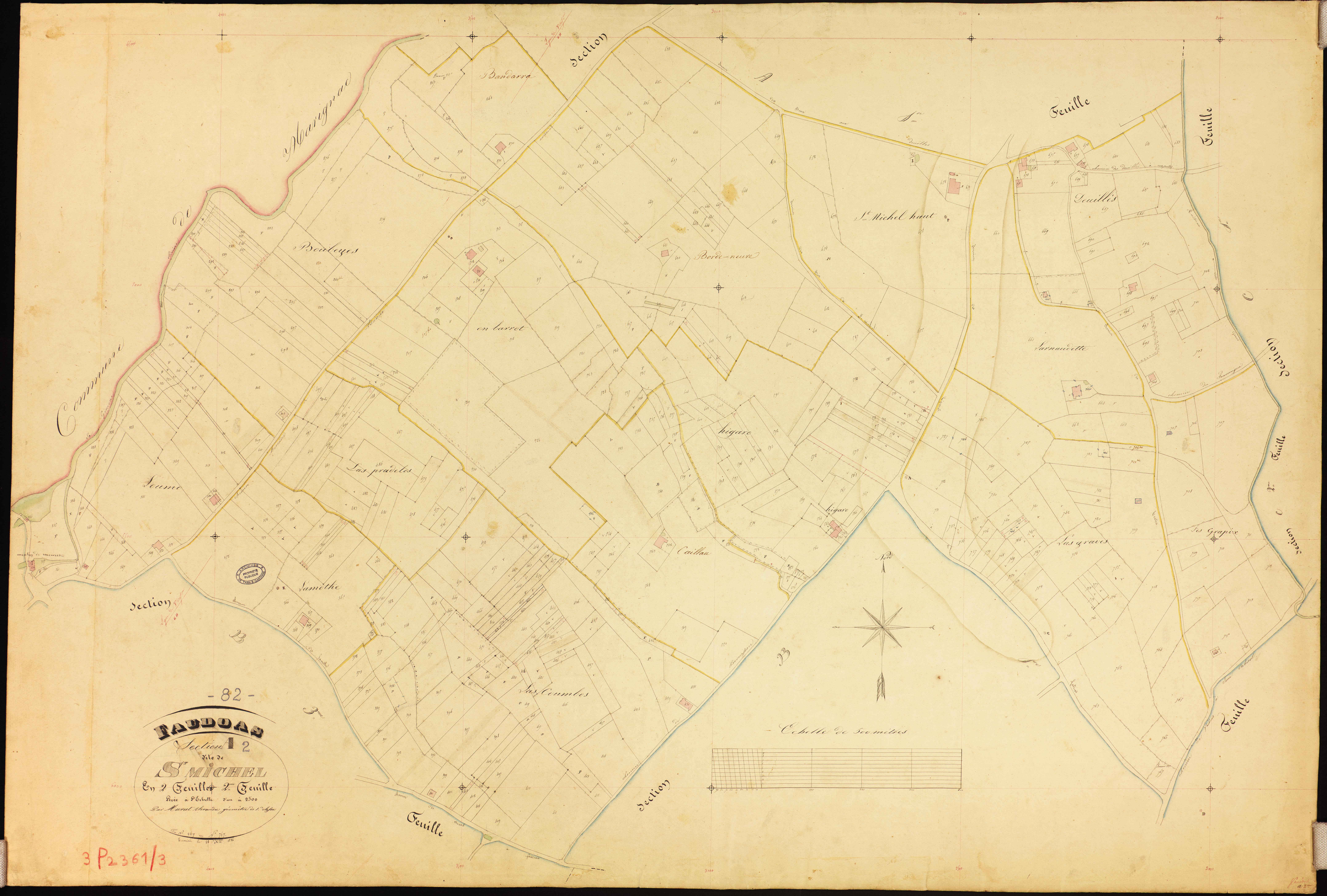 Faudoas - Section A - Saint-Michel, 2e feuille