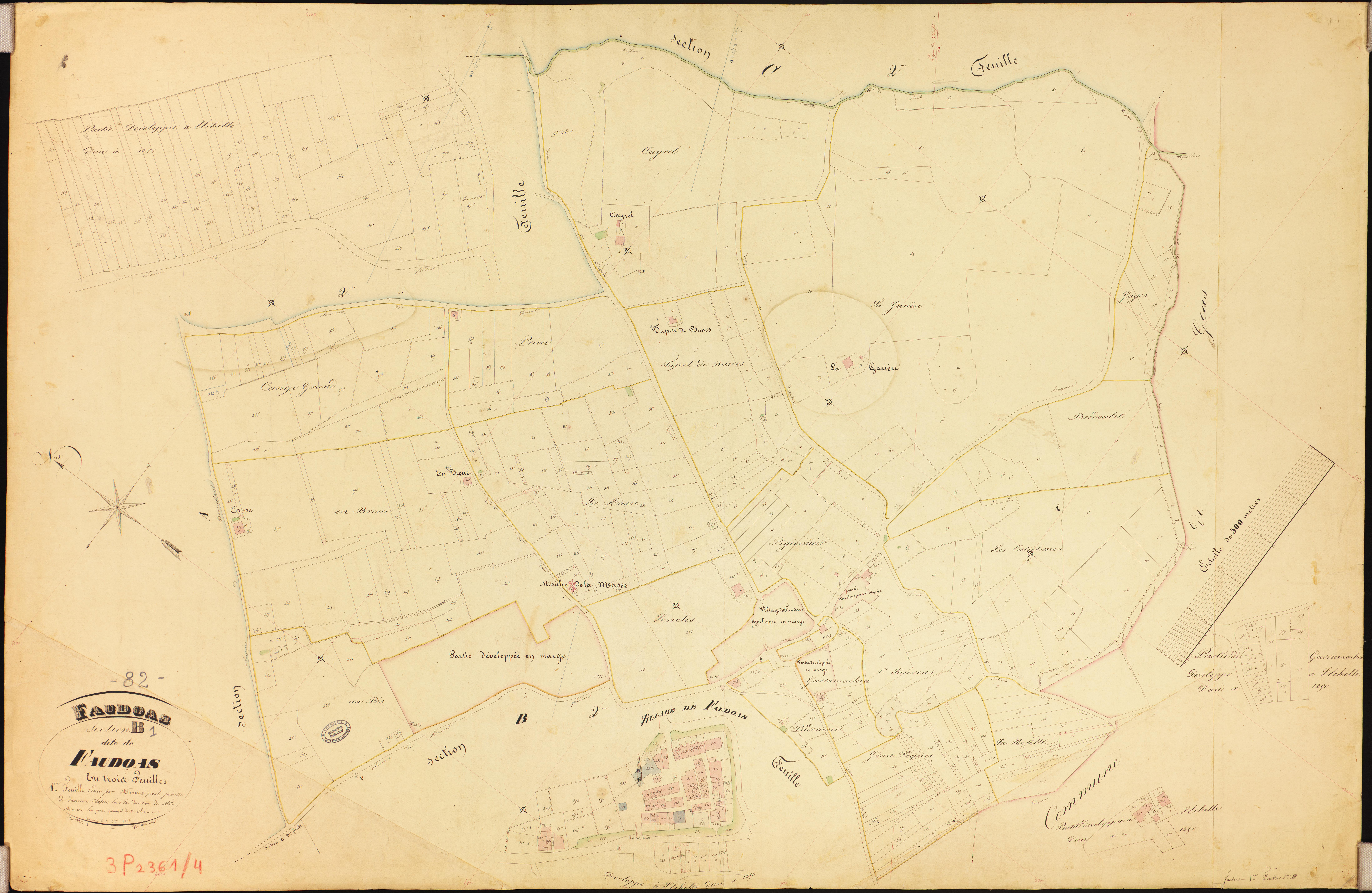 Faudoas - Section B - Faudoas, 1ère feuille