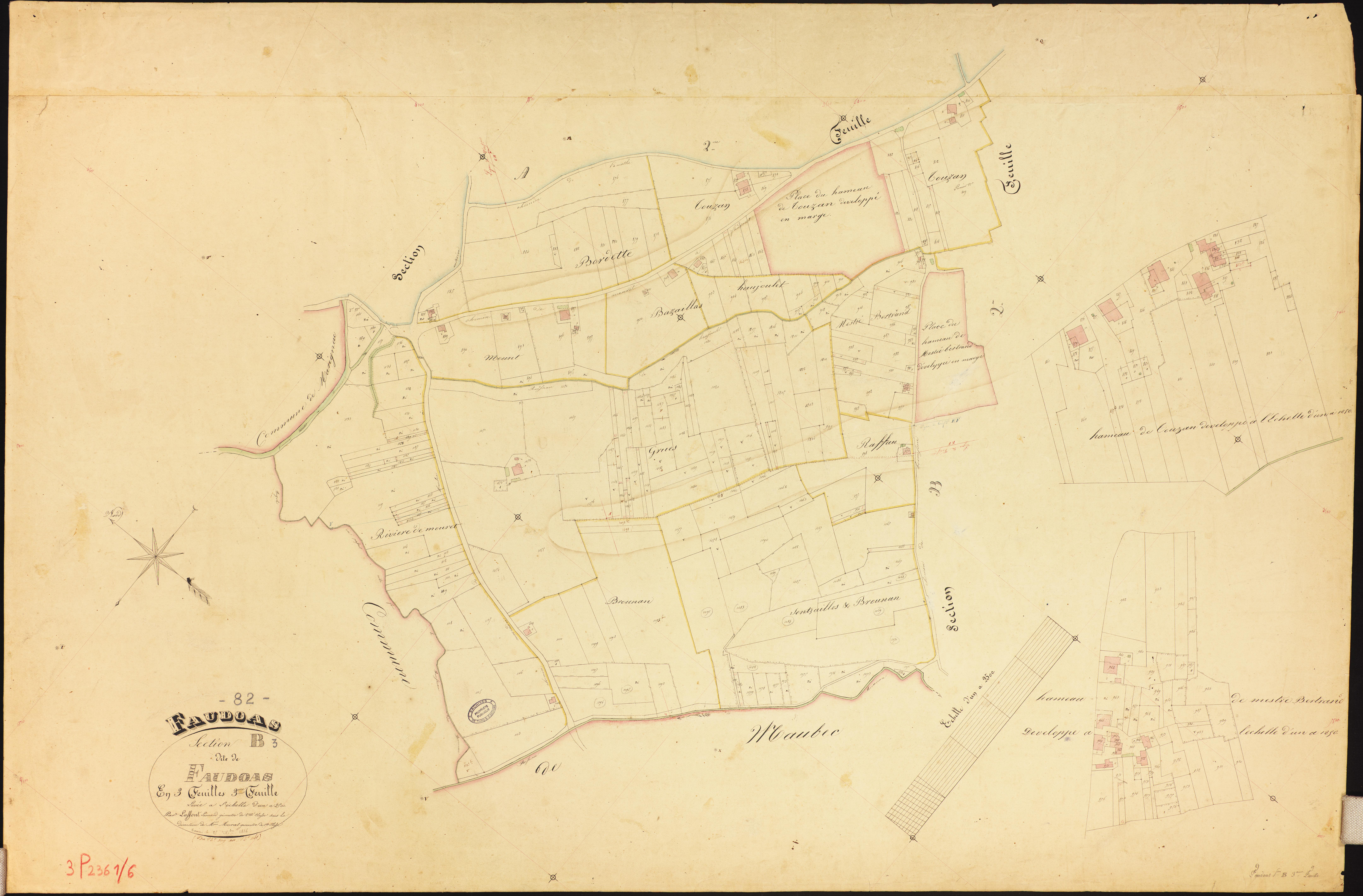 Faudoas - Section B - Faudoas, 3e feuille