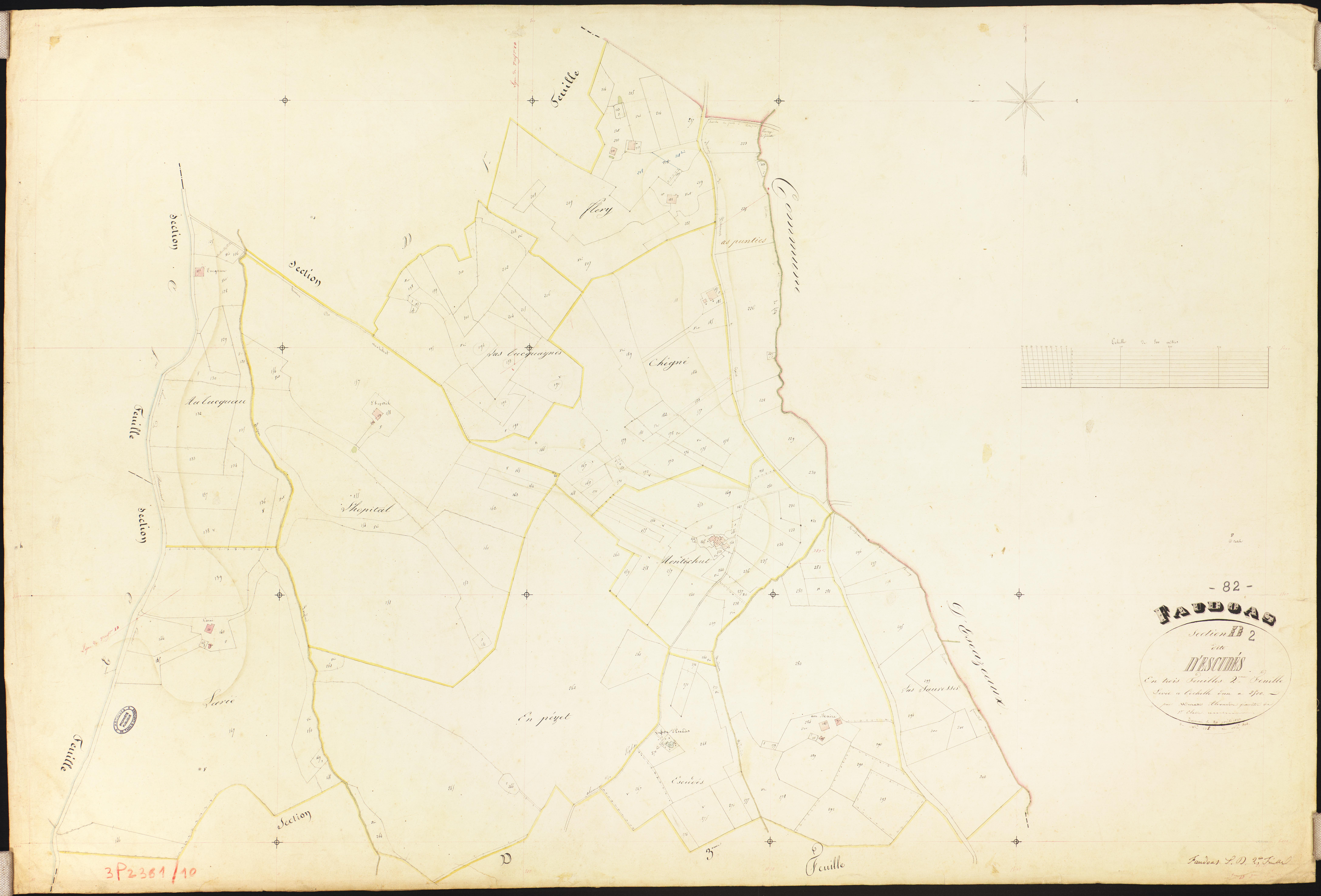 Faudoas - Section D - Escudès, 2e feuille