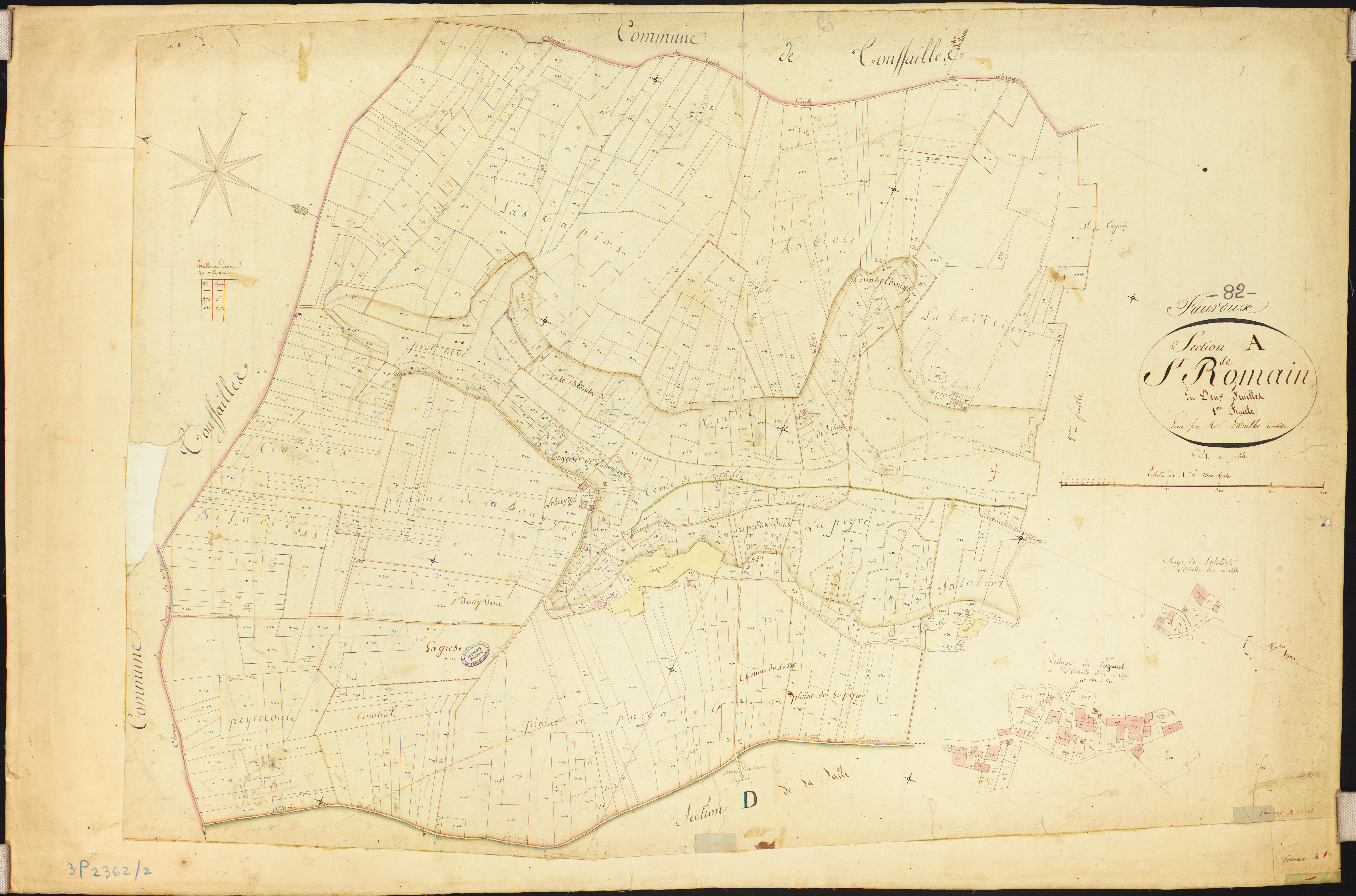 Fauroux - Section A - Saint-Romain, 1ère feuille
